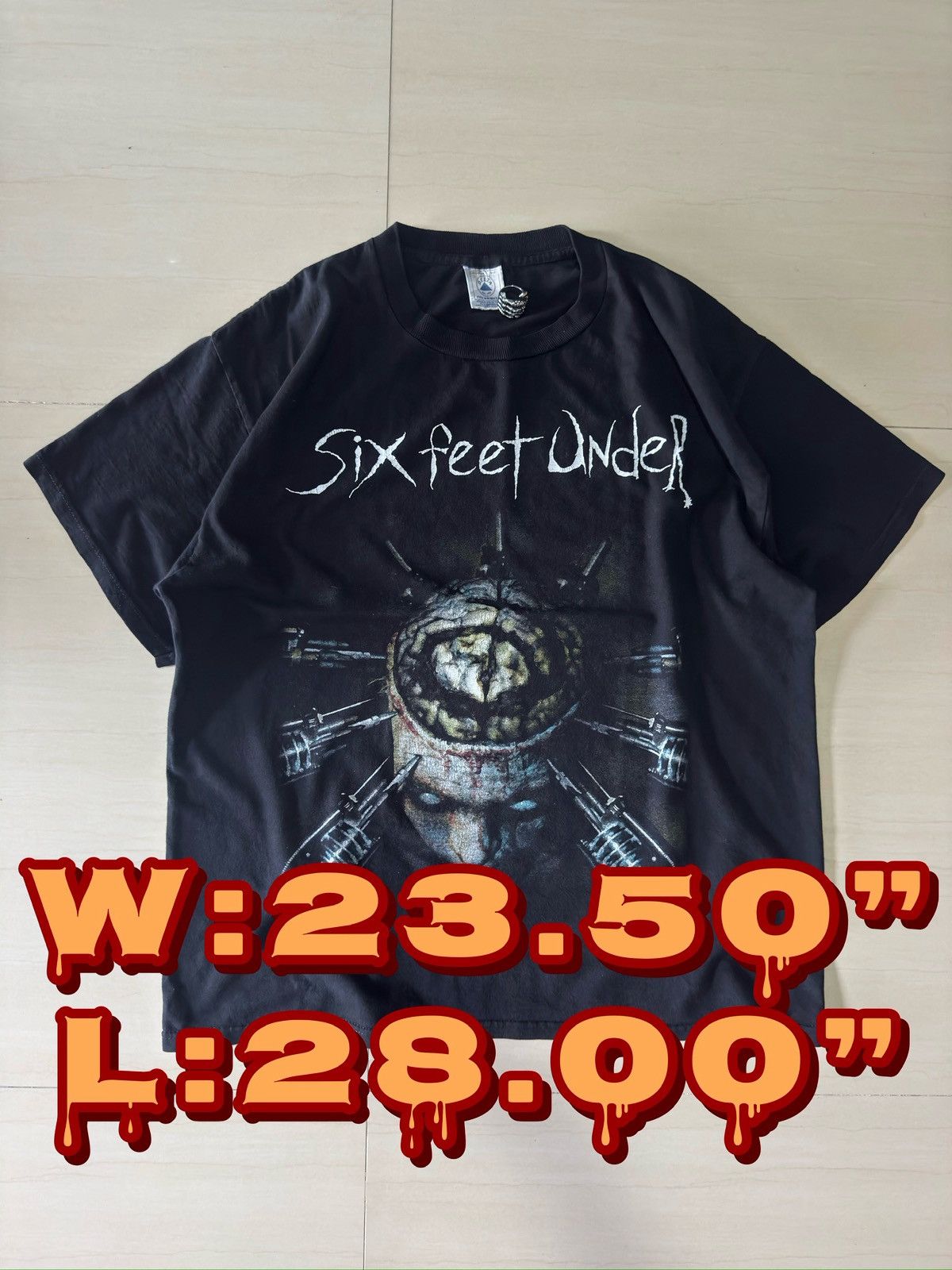 Band Tees 90s Six Feet Under Maximum Violence VTG Haunted Delta Shirt Size US L / EU 52-54 / 3 - 1 Thumbnail