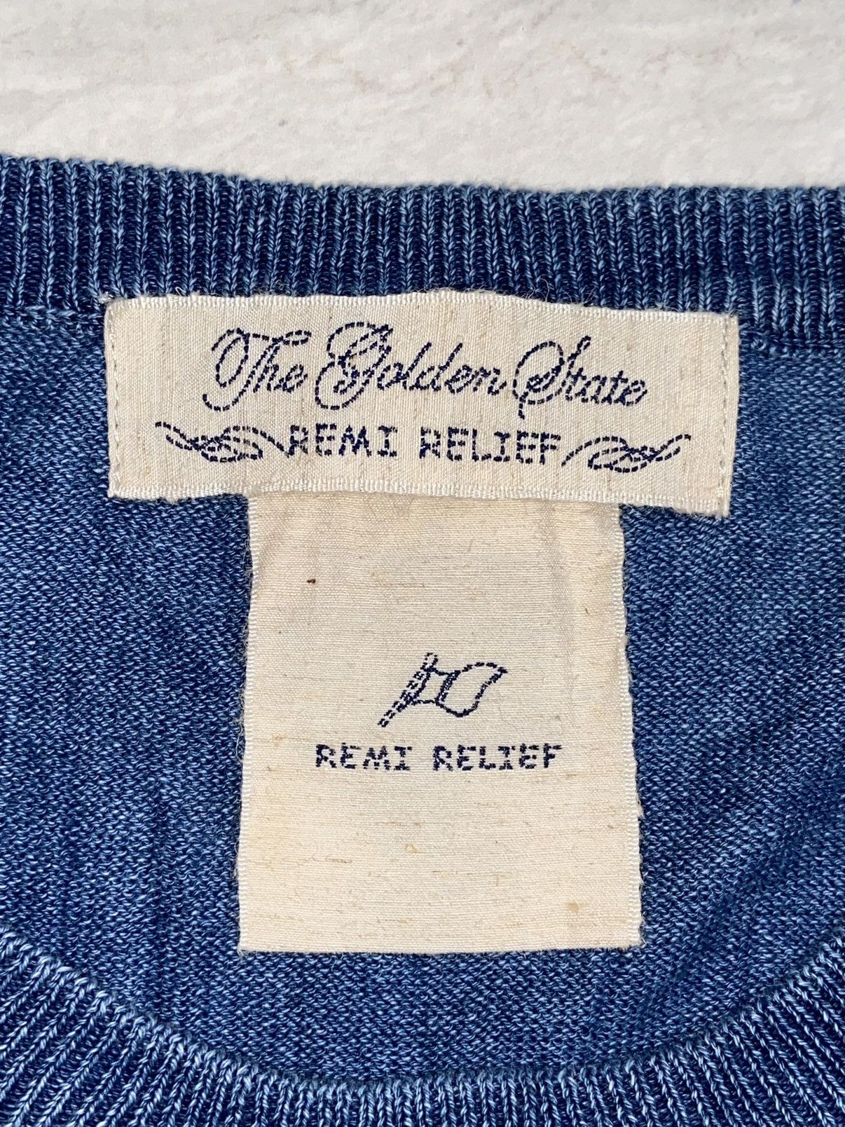 Japanese Brand × Remi Relief REMI RELIEF Blue T-shirt Size US S / EU 44-46 / 1 - 11 Thumbnail