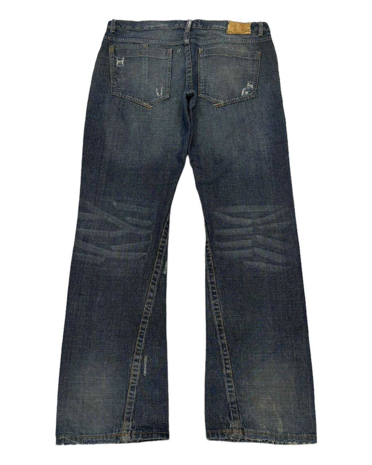 Japanese Brand × Undercover RARE ARCHIVE GOLD LABEL RIPS BAGGY DISTRESSED DENIM JEANS Size US 38 / EU 54 - 8 Thumbnail
