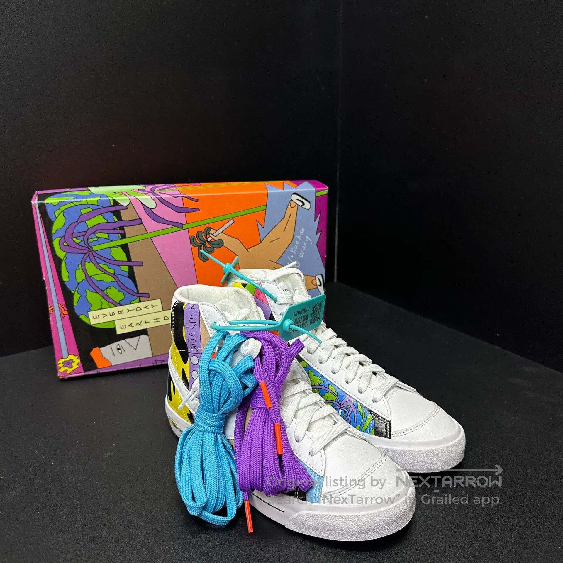 Nike Nike Blazer Graffiti Sneakers. Size US 5.5 / EU 38 - 2 Thumbnail