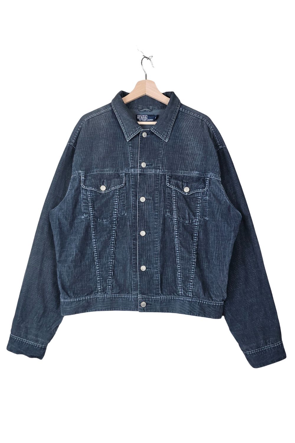 Polo Ralph Lauren PRL Washed Corduroy Trucker Jacket - L (Malaysia, late ’90s) Size US L / EU 52-54 / 3 - 1 Thumbnail