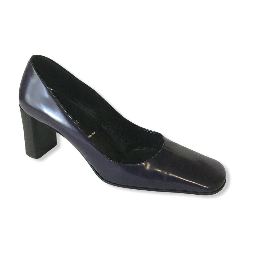 Prada Vintage Prada Pumps Purple Square Toe Block Heel Size 6.5 Size US 6.5 / IT 36.5 - 3 Thumbnail