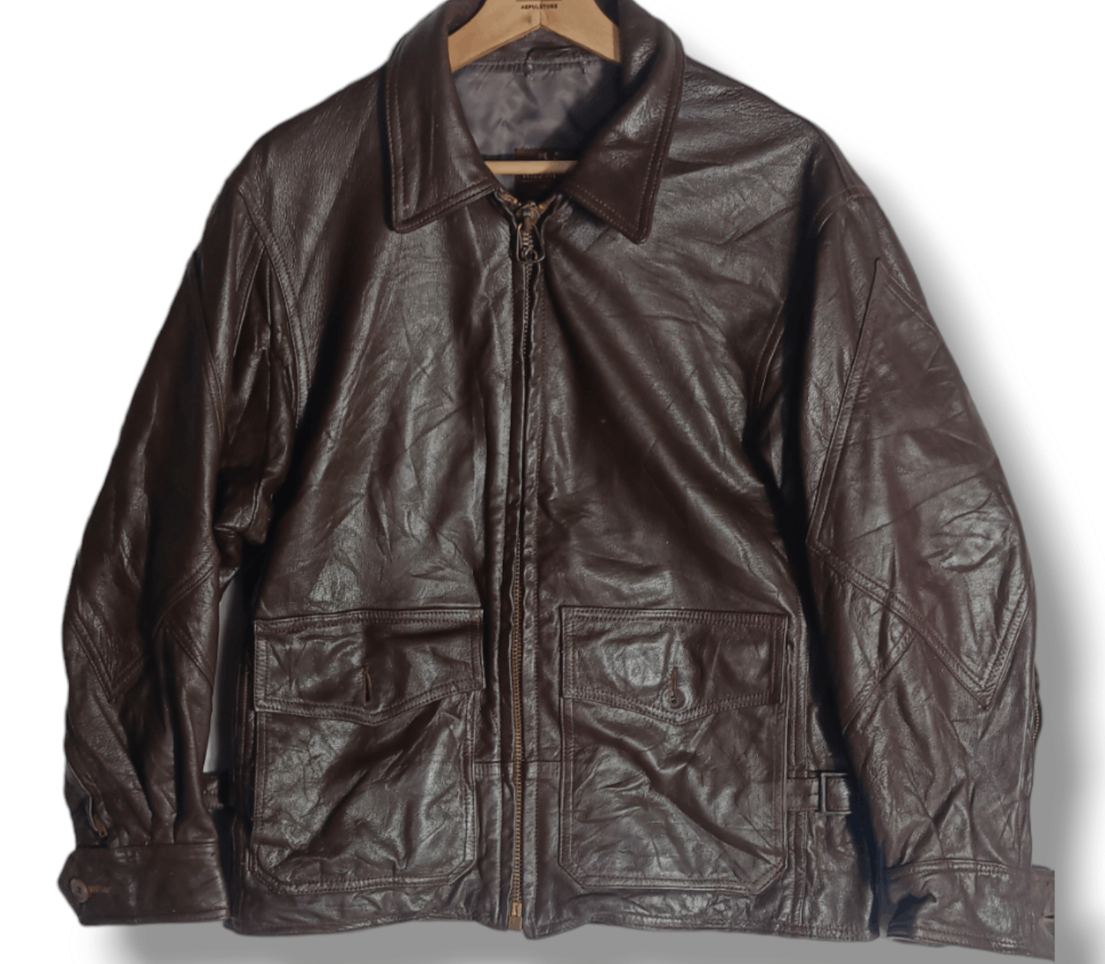 image of USN x Willis Geiger NWOT Willis & Geiger Us Navy G-8 Flight Jacket Brown, Men's (Size Medium)
