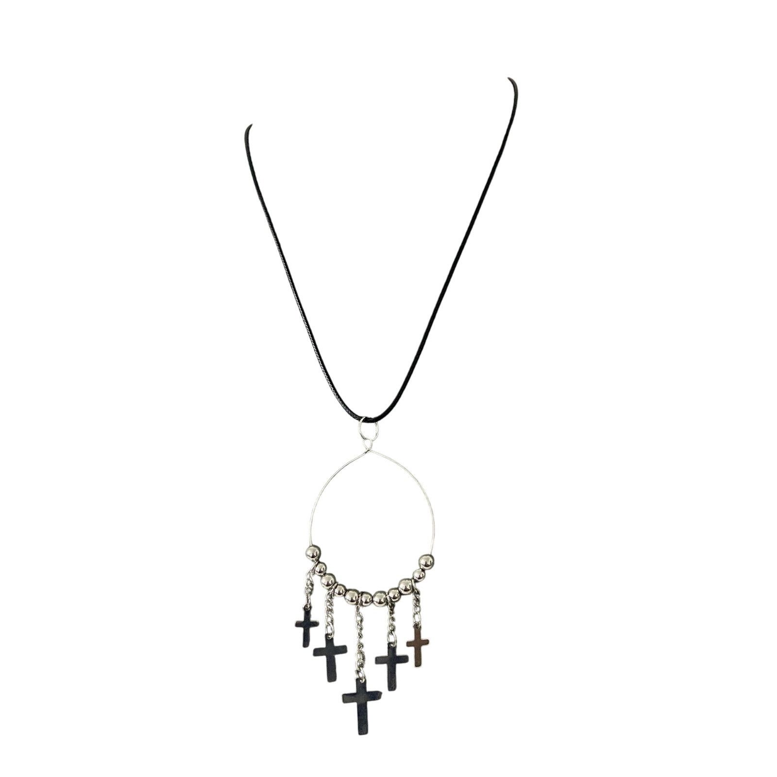 Handmade cross pendant necklace Size ONE SIZE - 1 Thumbnail