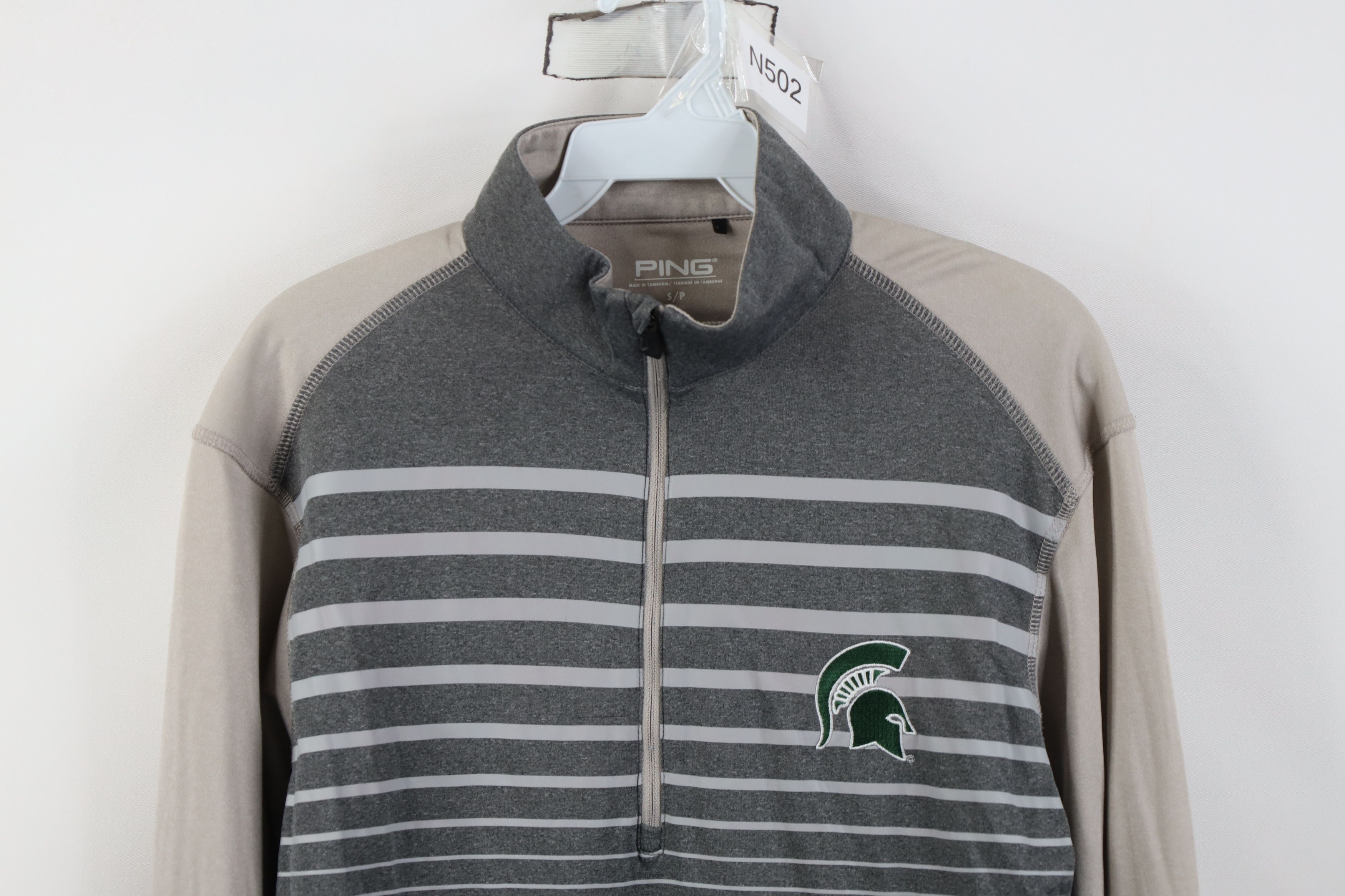 PING Ping Golf Michigan State University Half Zip Pullover Jacket Size US S / EU 44-46 / 1 - 2 Thumbnail