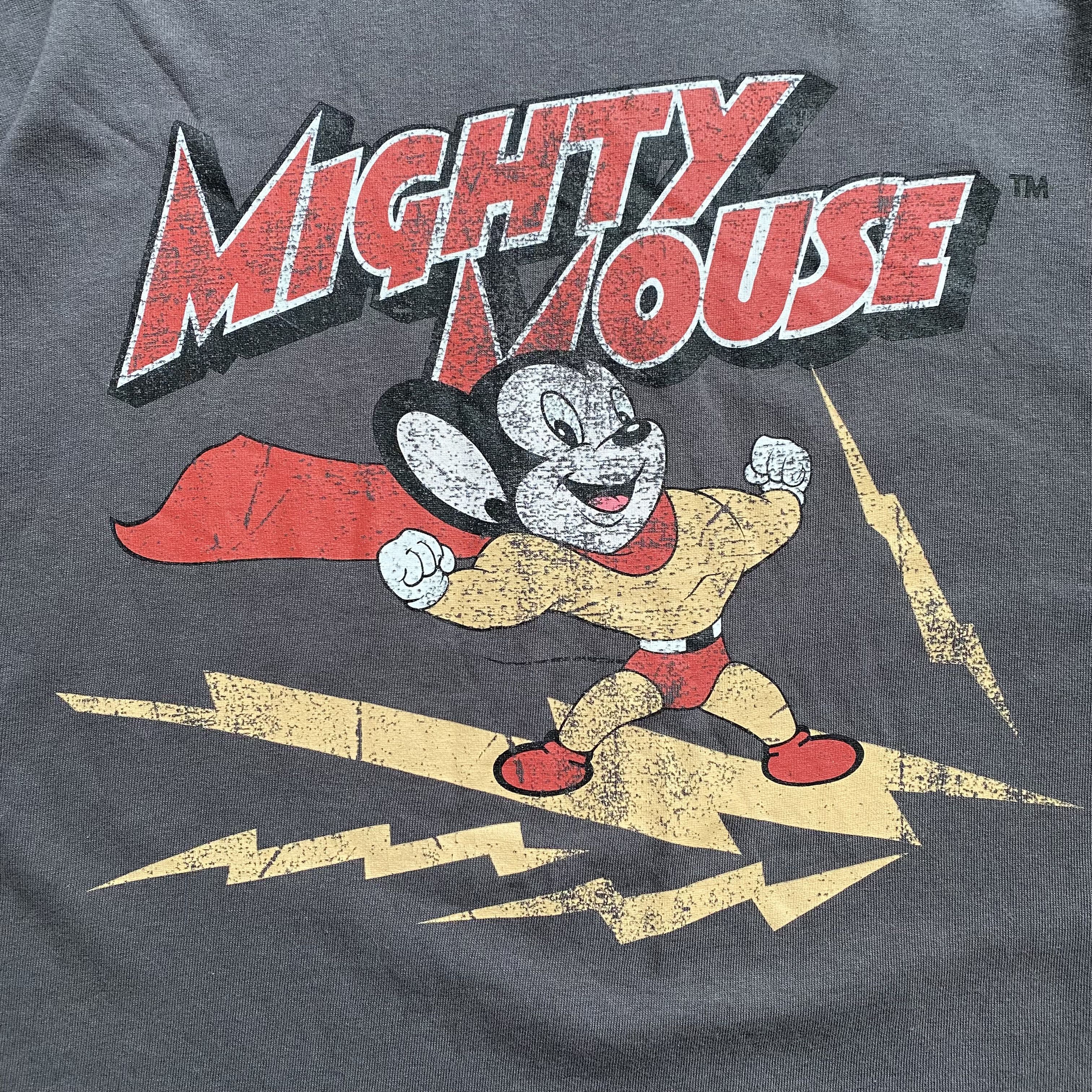 Disney Mighty Mouse Big Logo T-shirts vintage tee Size US XL / EU 56 / 4 - 4 Thumbnail