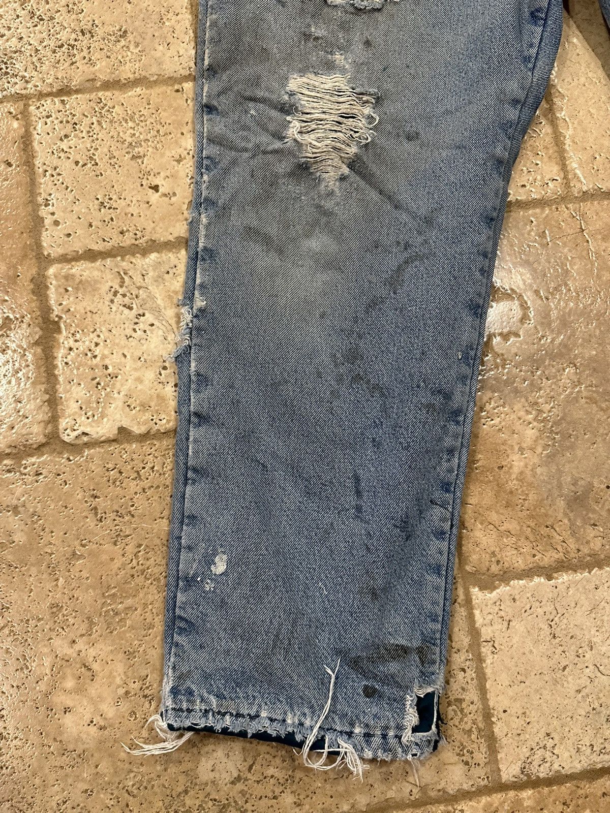 L.L. Bean Vintage L.L. Bean Double L Classic Fit Thrashed Blue Denim Size US 36 / EU 52 - 6 Thumbnail