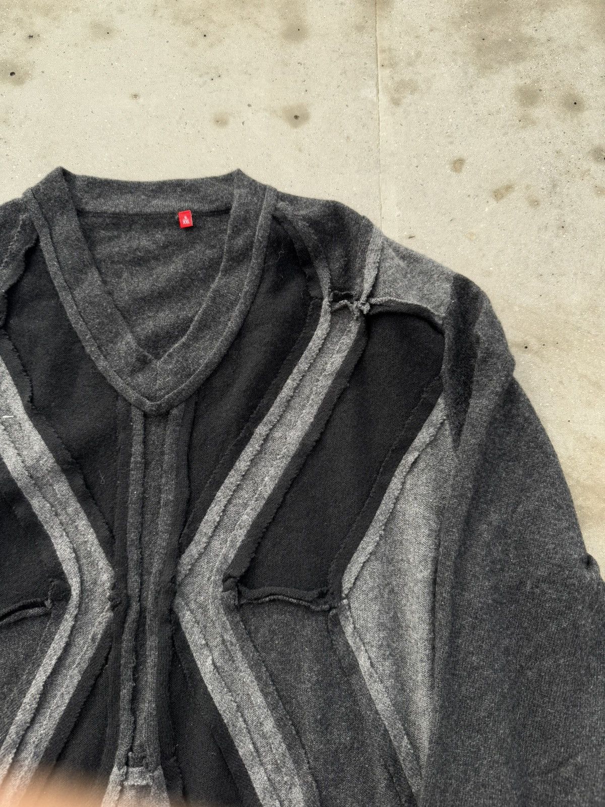 Vintage 100% Cashmere Avant garde knit sweater Size US XL / EU 56 / 4 - 3 Thumbnail