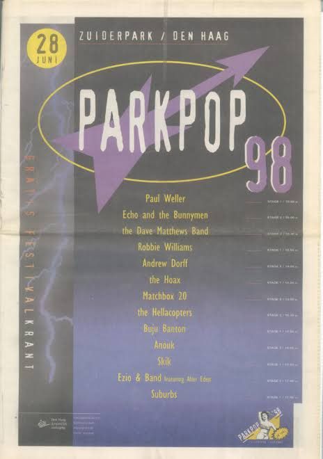Band Tees Very Rare Vintage 90s Parkpop Fest Tour Tee XL Faded Rock Size US XL / EU 56 / 4 - 14 Thumbnail