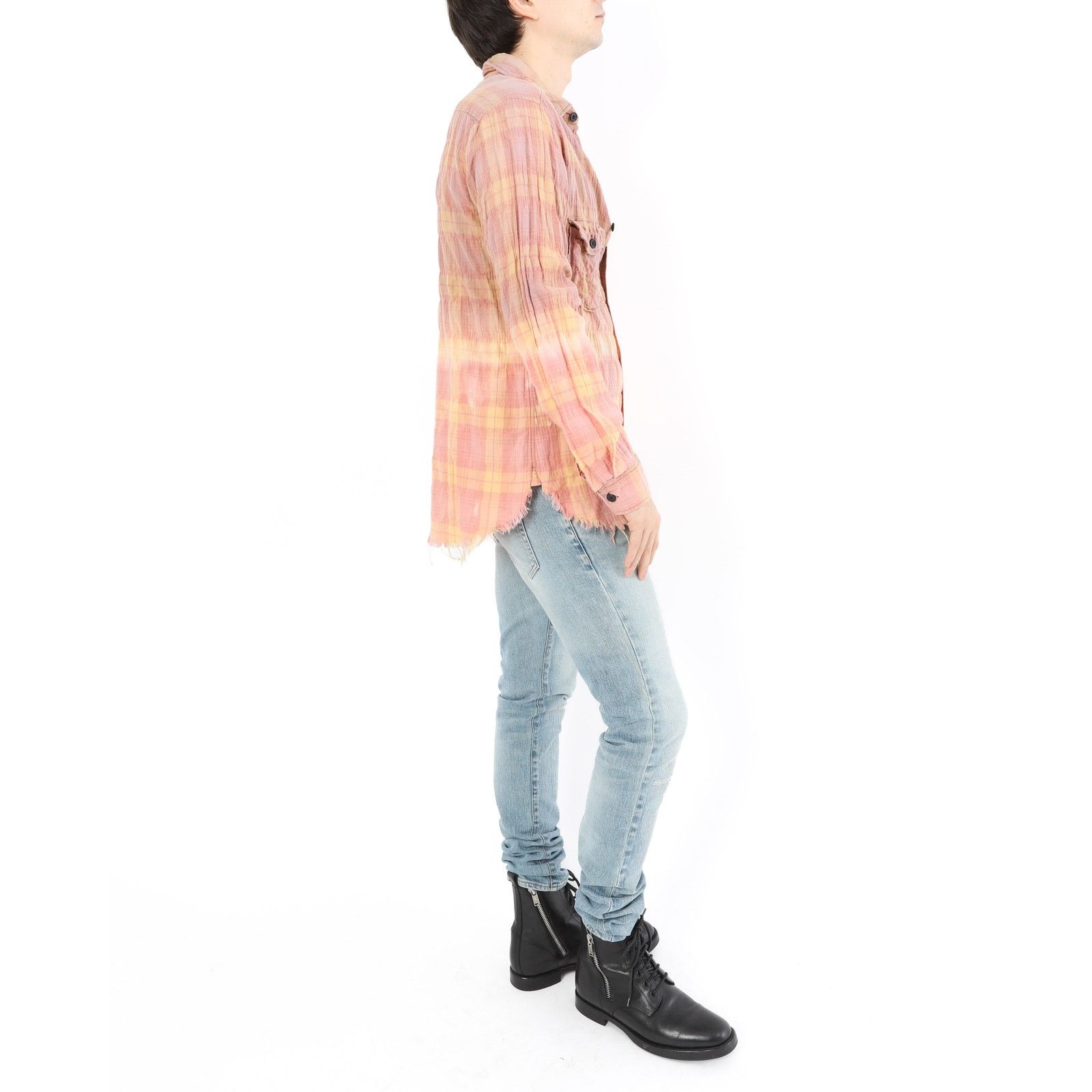 Saint Laurent Paris SS16 Bleached Flannel in Full Orange Size US XL / EU 56 / 4 - 4 Thumbnail