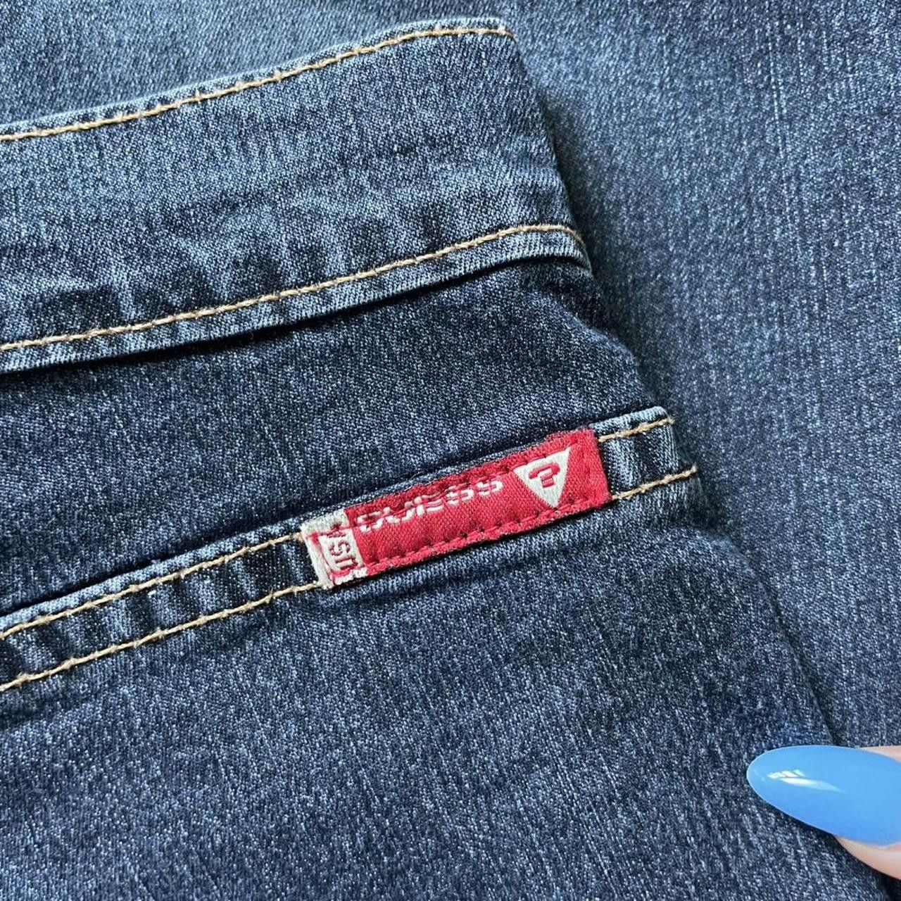 Guess Vintage Guess dark wash blue stretch jeans Size 29" - 7 Thumbnail