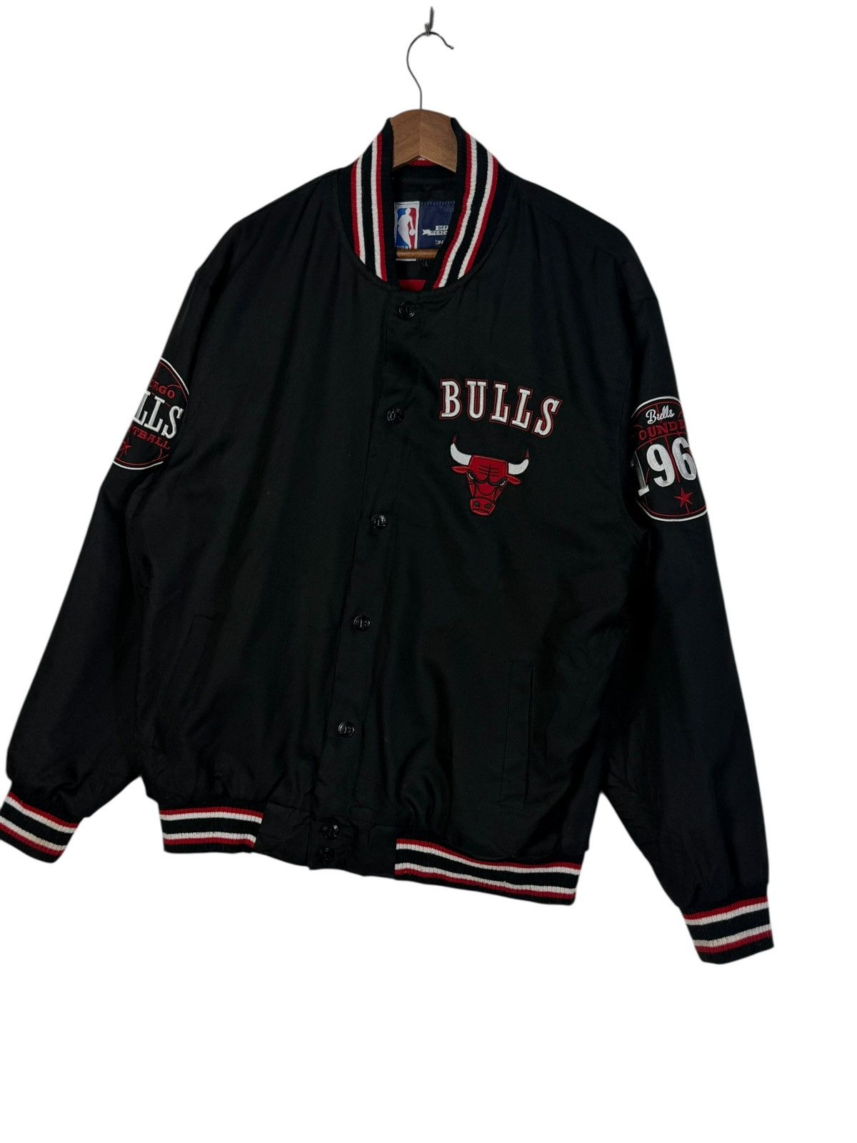 NBA Vintage 90s Chicago Bulls Varsity Jacket Size US XL / EU 56 / 4 - 4 Thumbnail