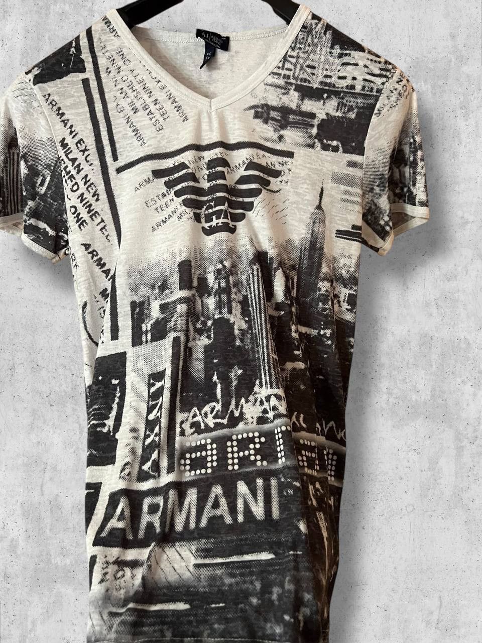 Armani Armani Jeans FULL PRINT Avantgarde vintage t shirt tee Size US M / EU 48-50 / 2 - 2 Thumbnail