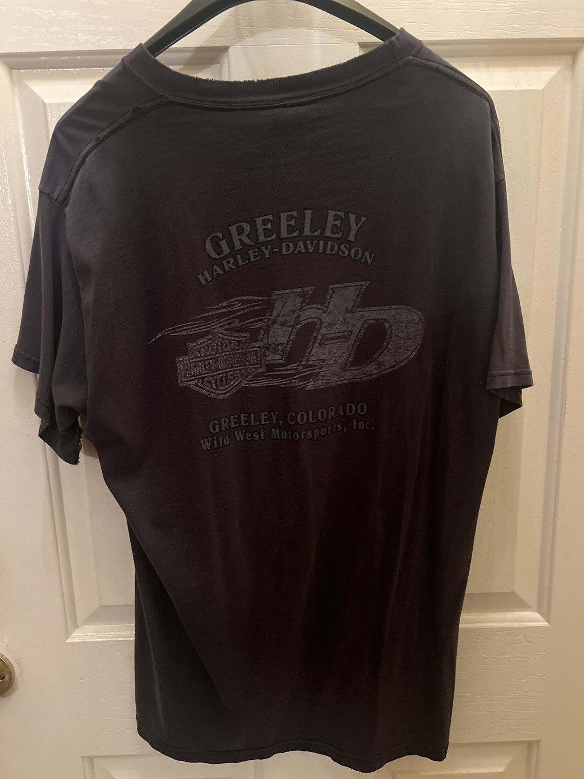 Harley Davidson × Vintage THRASHED FADED Harley Davidson tee Size US L / EU 52-54 / 3 - 6 Thumbnail
