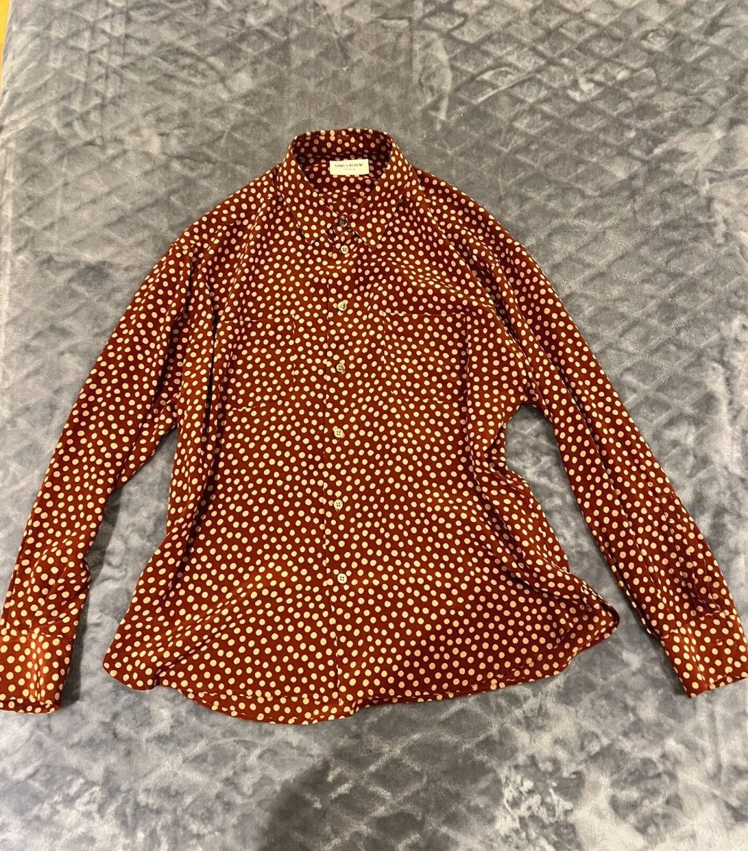 Saint Laurent Paris Saint Laurent size 42 polka-dot shirt Size US M / EU 48-50 / 2 - 1 Thumbnail
