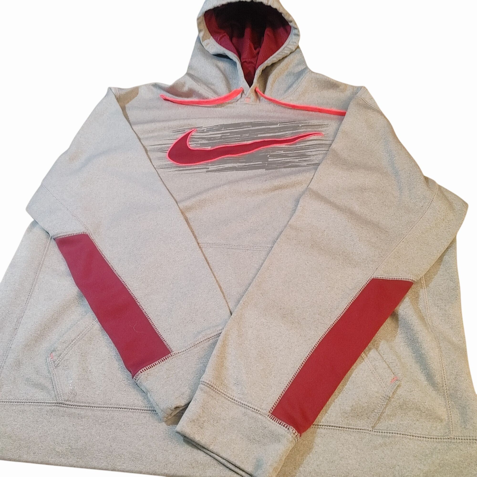 Nike Nike Therma Fit XL Gray Hoodie Sweatshirt Pullover Fleece Cr Size XL / US 12-14 / IT 48-50 - 2 Thumbnail