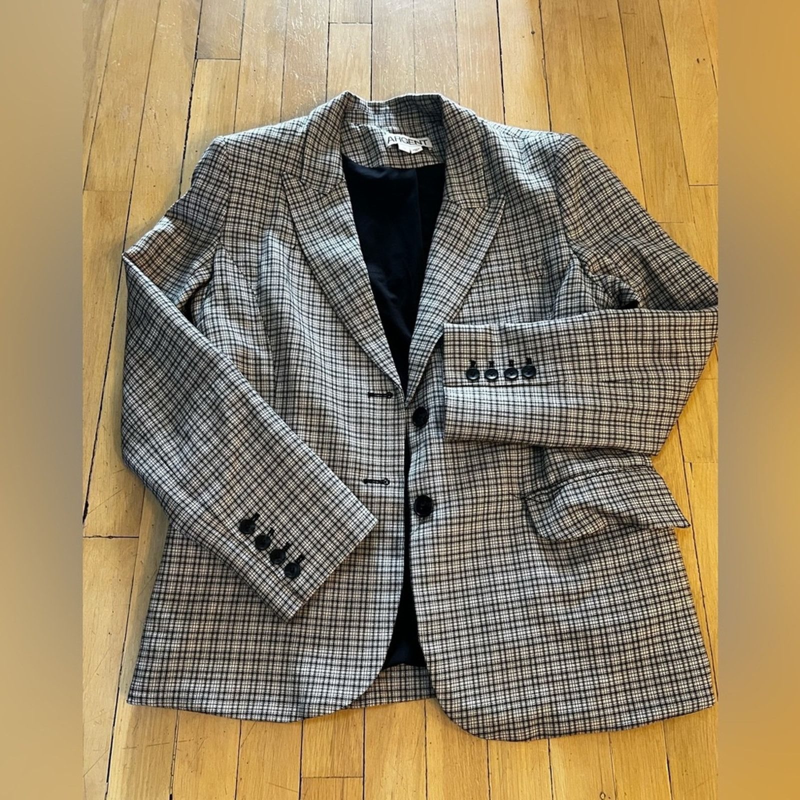ARGENT checkered blazer size 12