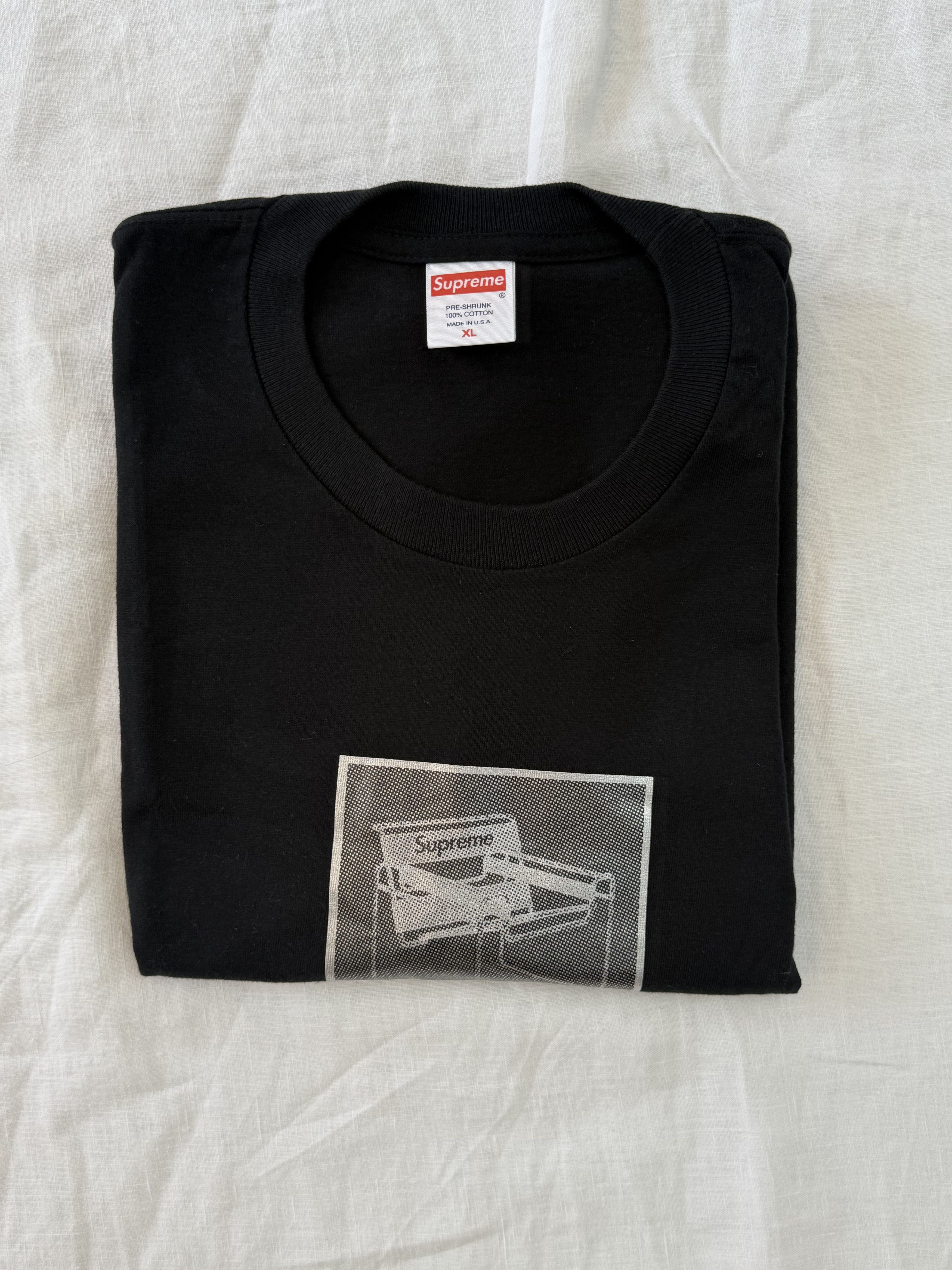 Supreme Supreme Chair Tee - Black - SS18 Size US XL / EU 56 / 4 - 5 Thumbnail