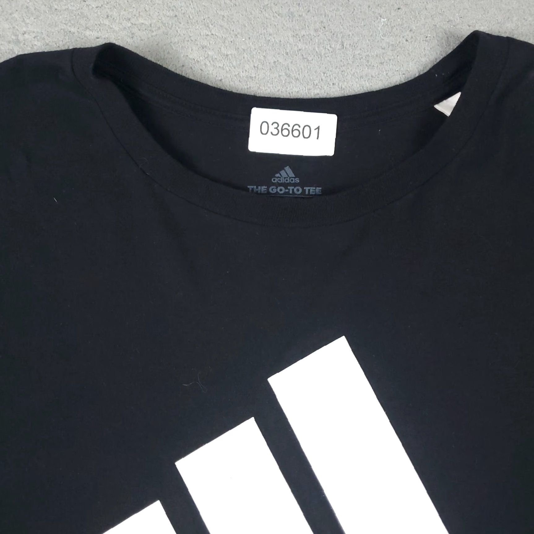 Adidas ADIDAS T Shirt Mens XL Black Logo Short Sleeve Crew Neck Cotton Blend Casual Adult Size US XL / EU 56 / 4 - 3 Thumbnail