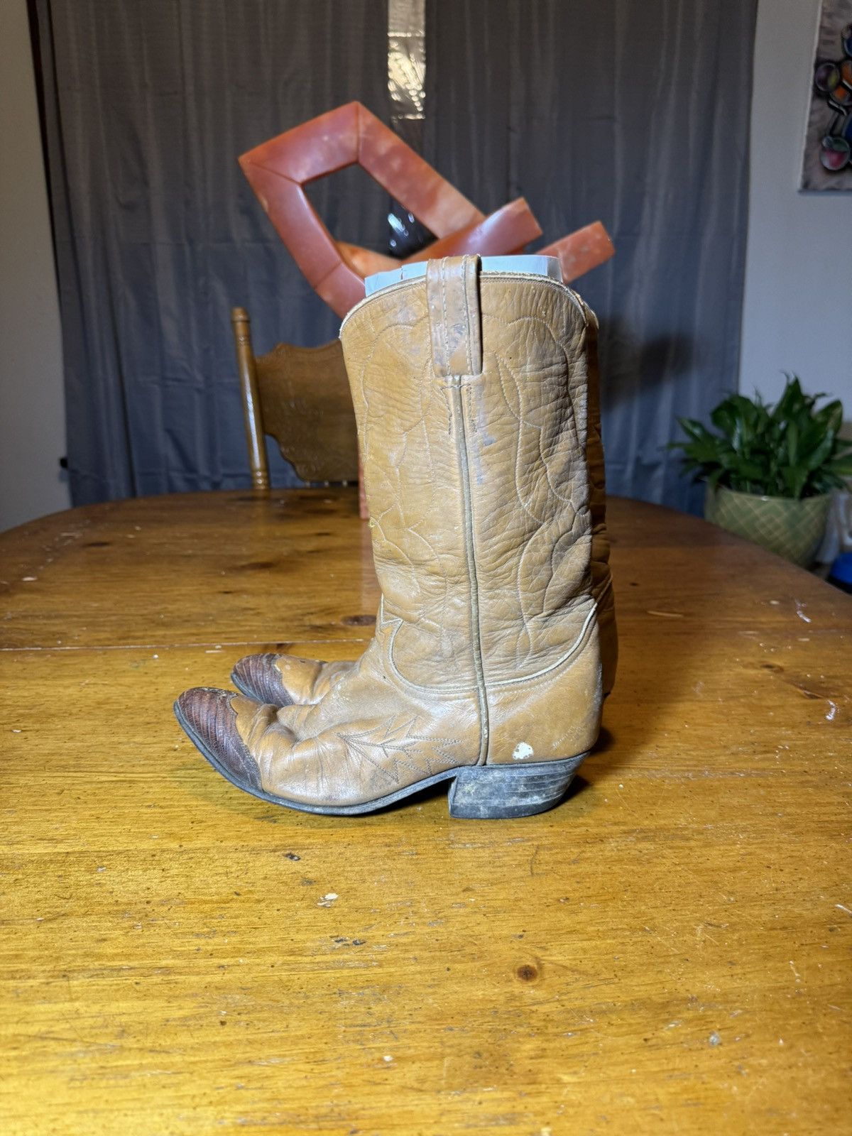 Tony Lama × Vintage Women’s Vintage Tony Lama Cowboy Boots Sz 6.5 A Size US 6.5 / IT 36.5 - 2 Thumbnail