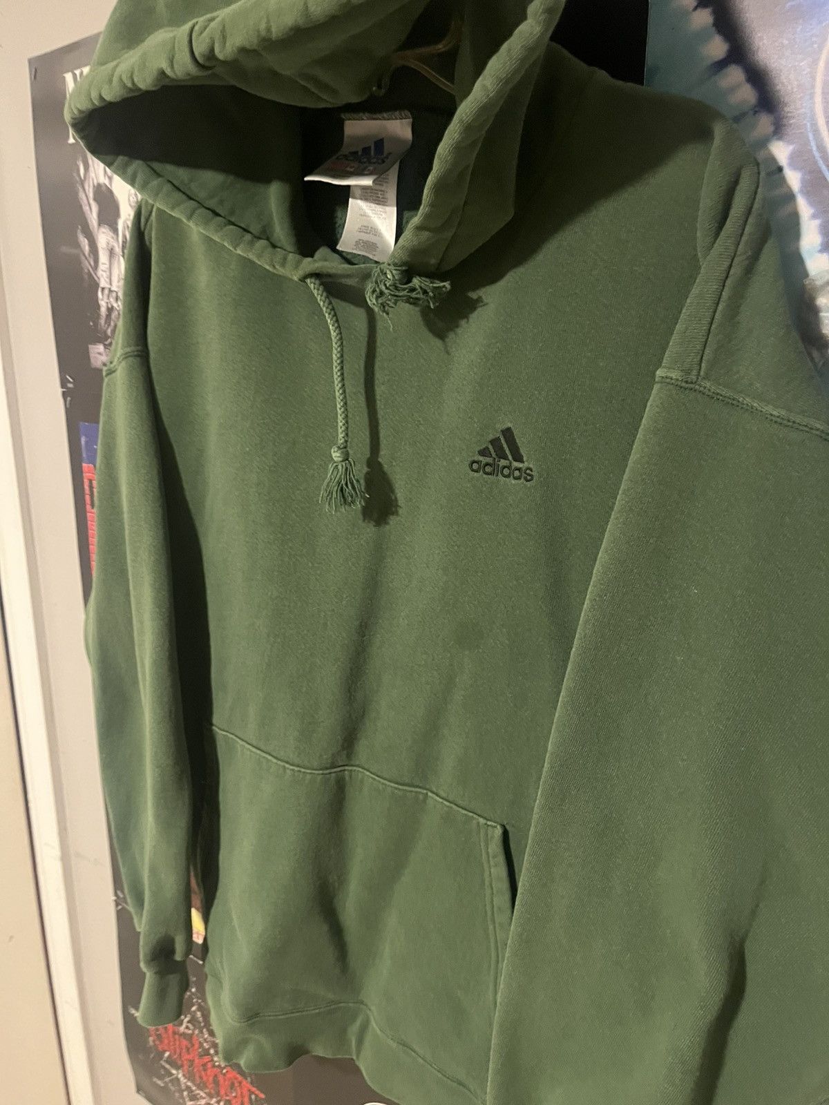 Adidas Vintage 90’s made in usa Adidas Green Hoodie / sweater Size US L / EU 52-54 / 3 - 2 Thumbnail