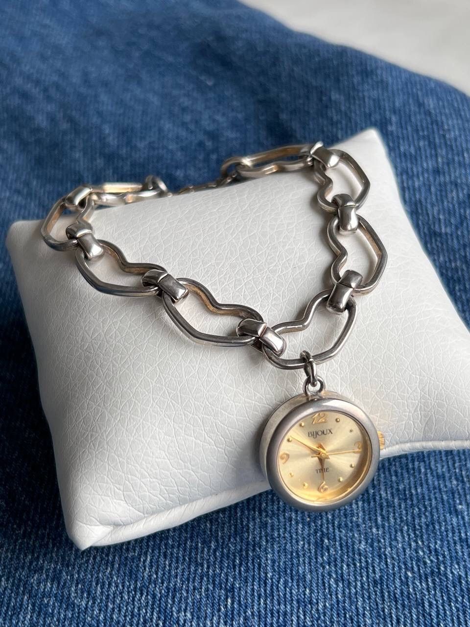 Japanese Brand × Vintage Vintage ❤️ Heart Japanese style futuristic Steel Watch Size ONE SIZE - 6 Thumbnail