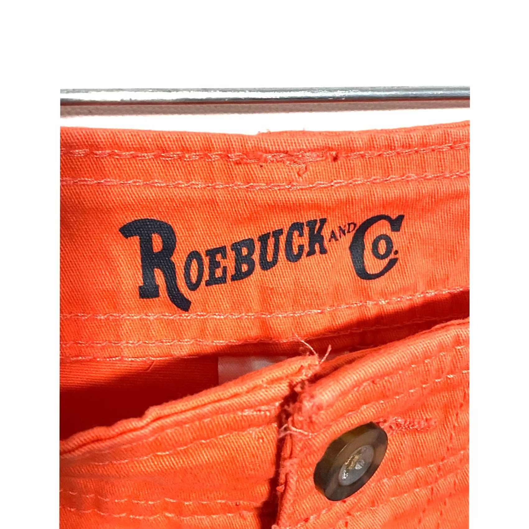 CO VINTAGE Roebuck & Co Orange Cargo Chino Shorts Mens 38 NWT Casual Summer Y2K Cargo Shorts Mens Orange 38 NWT Size US 38 / EU 54 - 5 Thumbnail
