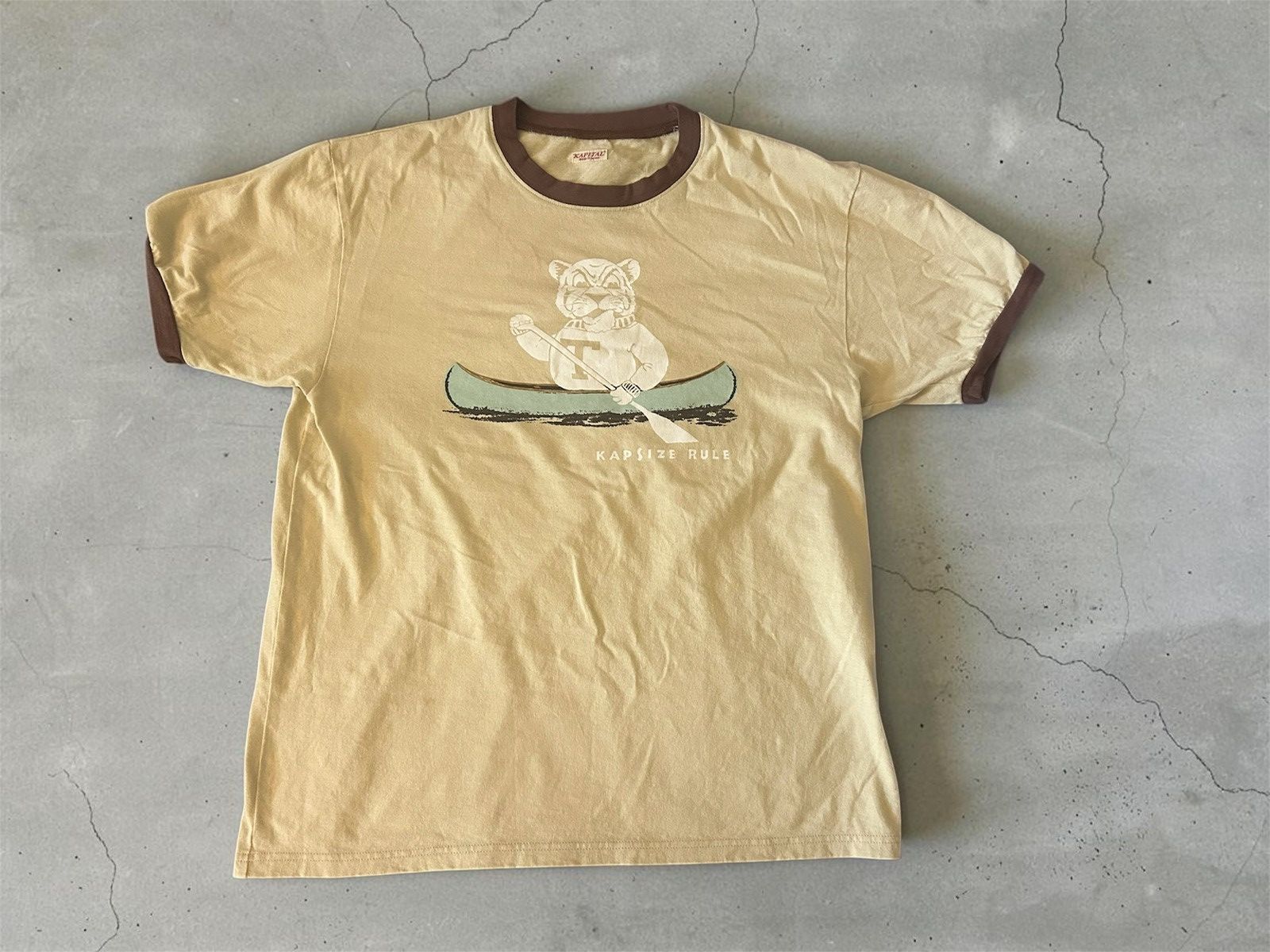 KAPITAL 20 JERSEY RINGER T-SHIRT (`K` BEARPT) TEE