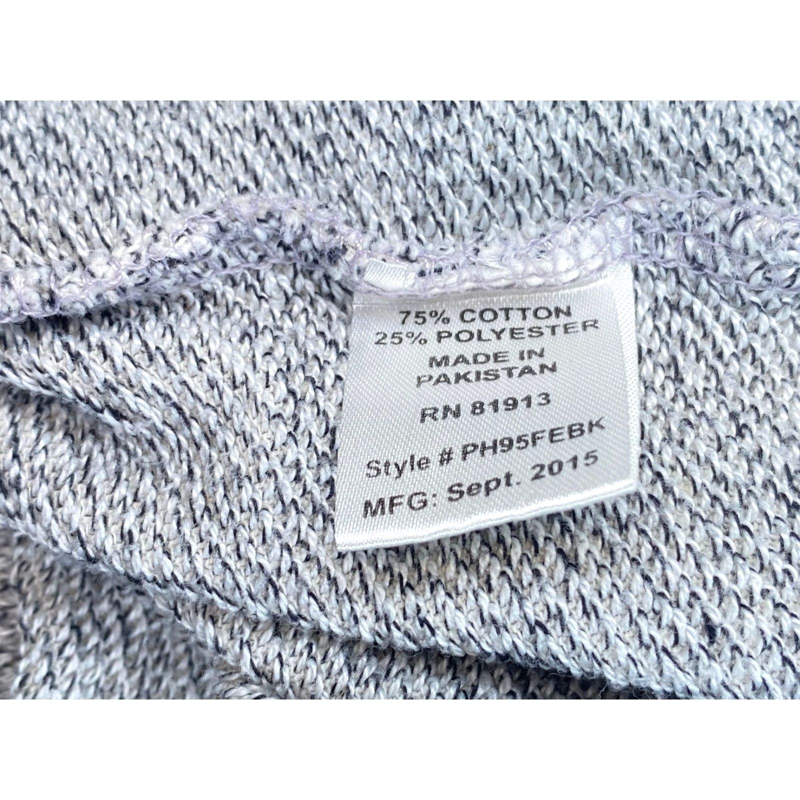 PD&C PD & C Hooded Sweatshirt Women's Medium Gray Heather Pouch Pocket Drawstring Size M / US 6-8 / IT 42-44 - 7 Thumbnail