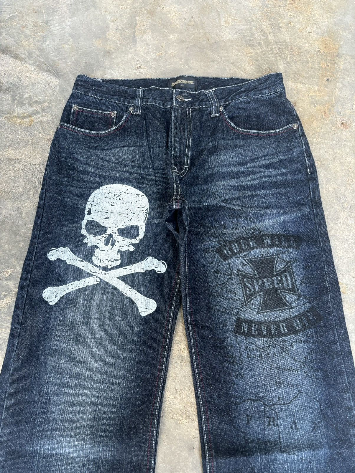Hysteric Glamour × If Six Was Nine × Japanese Brand Barcedos Skull Ifsixwasnine Lgb Punk Style Jeans Size US 32 / EU 48 - 2 Thumbnail
