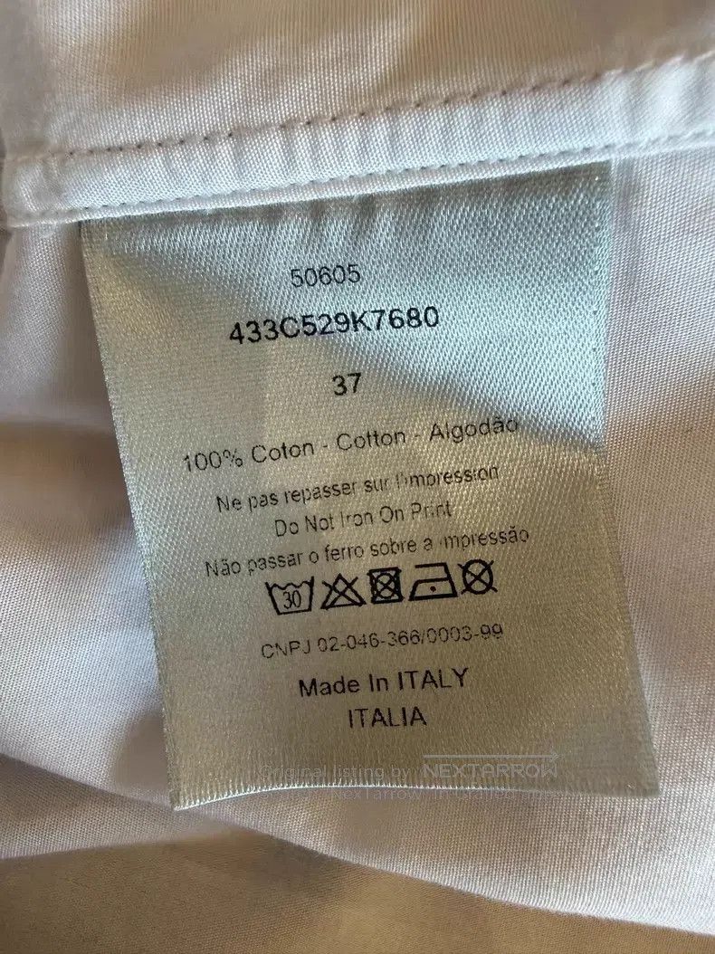Dior Dior Size 37 1947 letter printed long-sleeved shirt Size US XXS / EU 40 - 6 Thumbnail