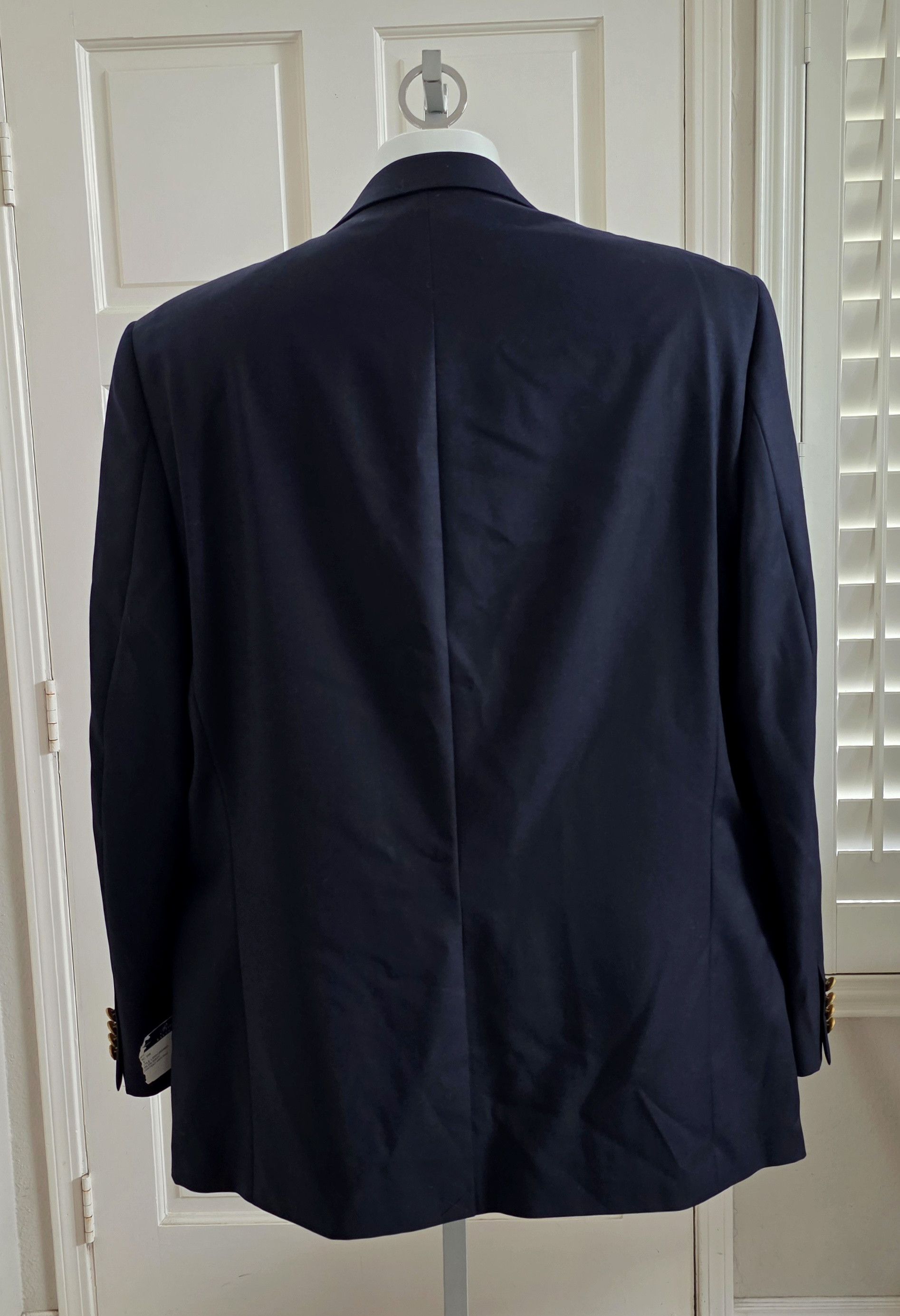 Ralph Lauren Ralph Lauren Men’s Sport Coat Blazer NAVY GOLD BUTTONS Wool Size 48L - 7 Thumbnail