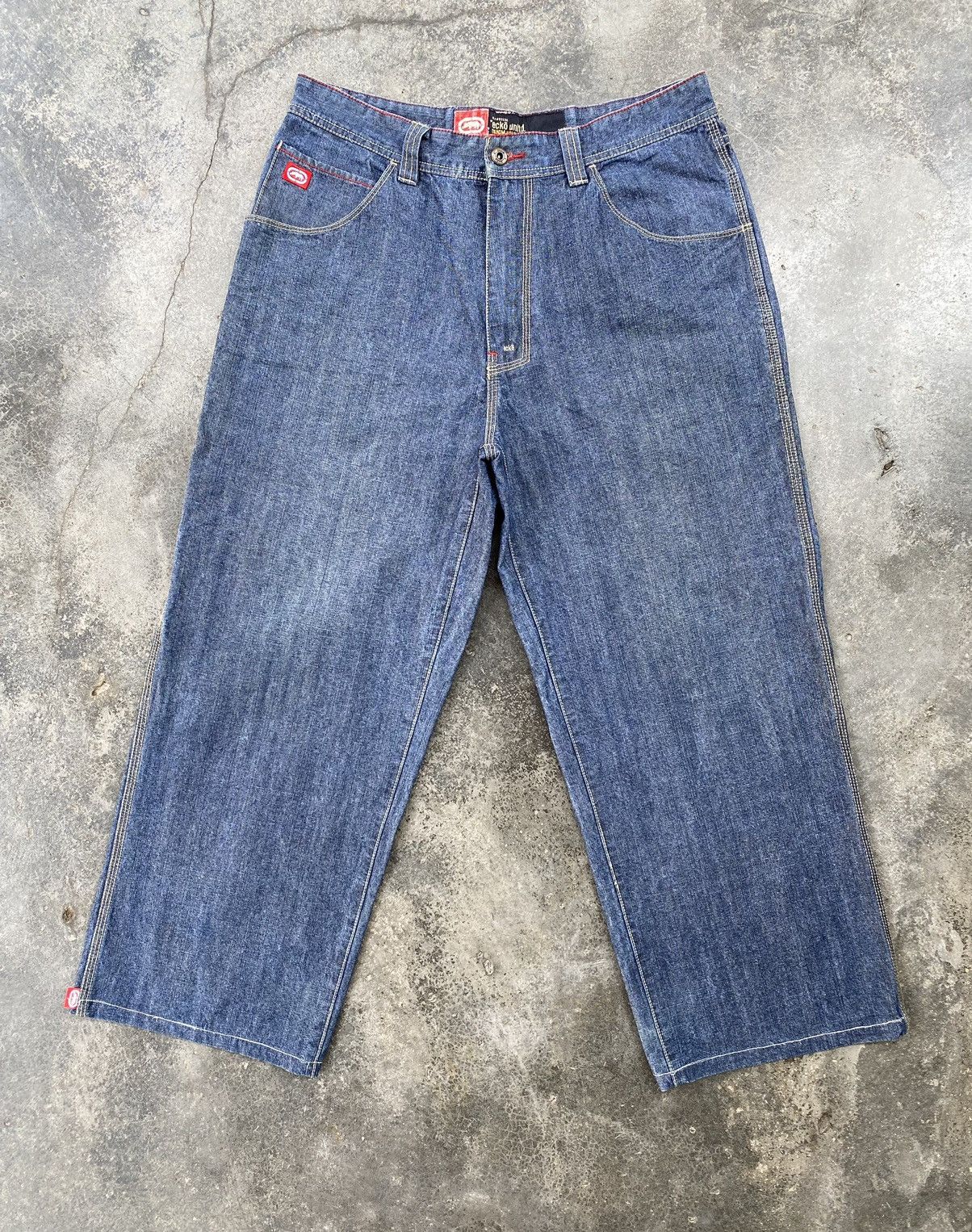image of Ecko Unltd Baggy Carpenter Pants in Blue, Men's (Size 34)