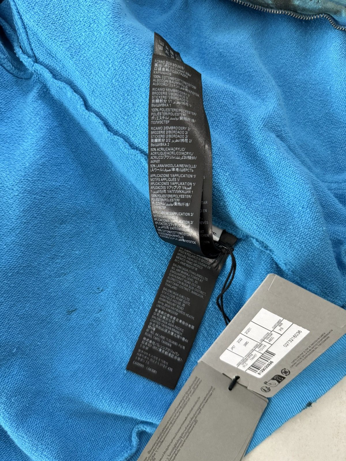 Balenciaga Balenciaga SS23 Blue Skate Graffiti Zip Hoodie Sz.XS Size US XS / EU 42 / 0 - 13 Thumbnail