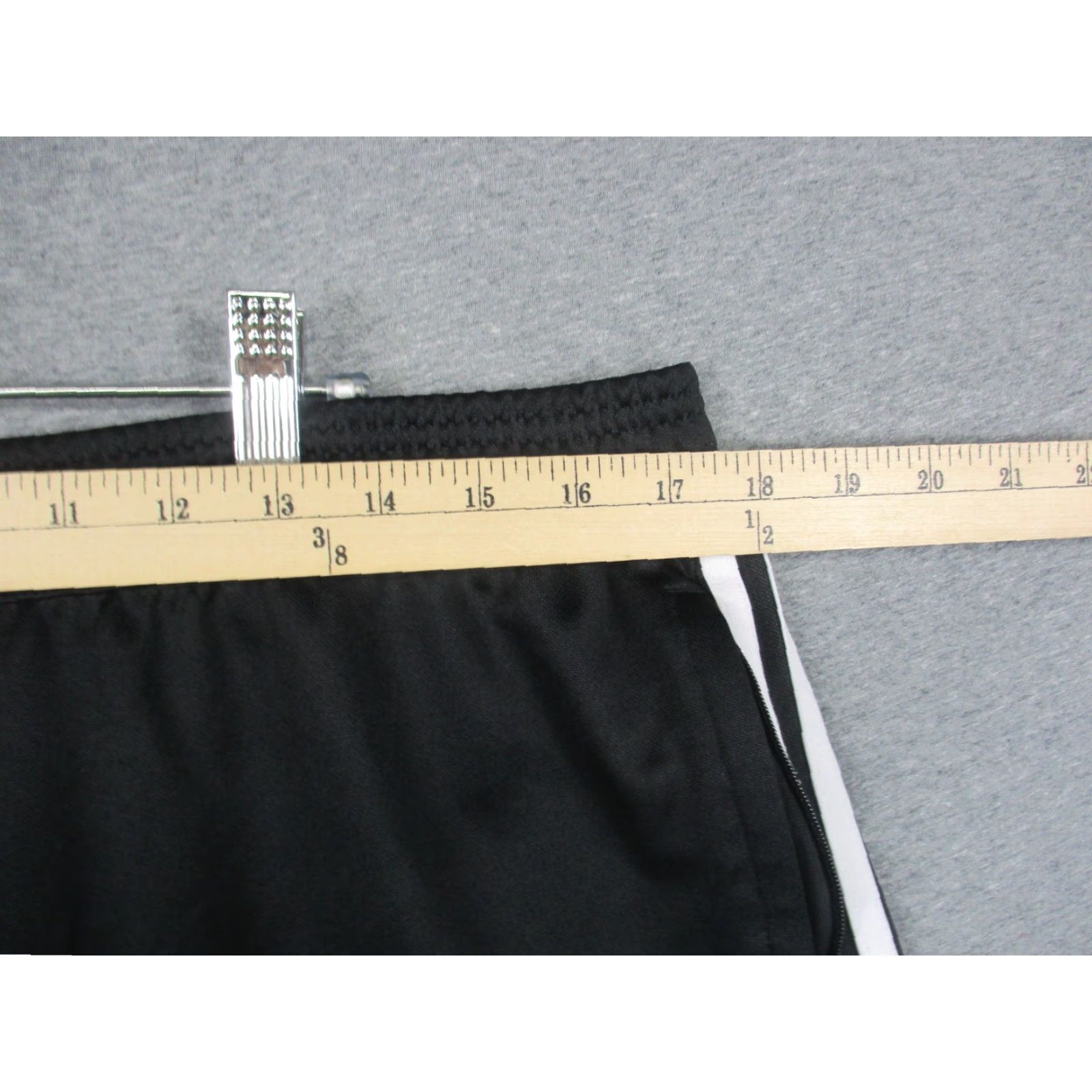 Adidas Adidas Track Pants XL Men Black White Zip Ankle Trico Drawstring Pockets Size US 36 / EU 52 - 7 Thumbnail