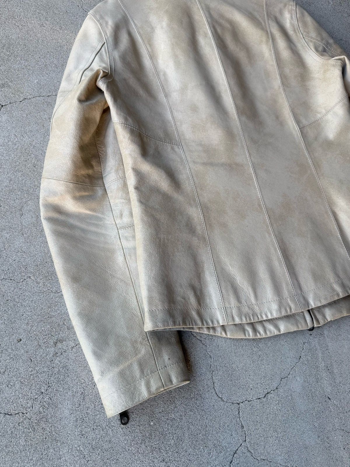 Morgan Homme Rare Japanese Label Y2K MORGAN HOMME 00's Leather Jacket Size US M / EU 48-50 / 2 - 8 Thumbnail