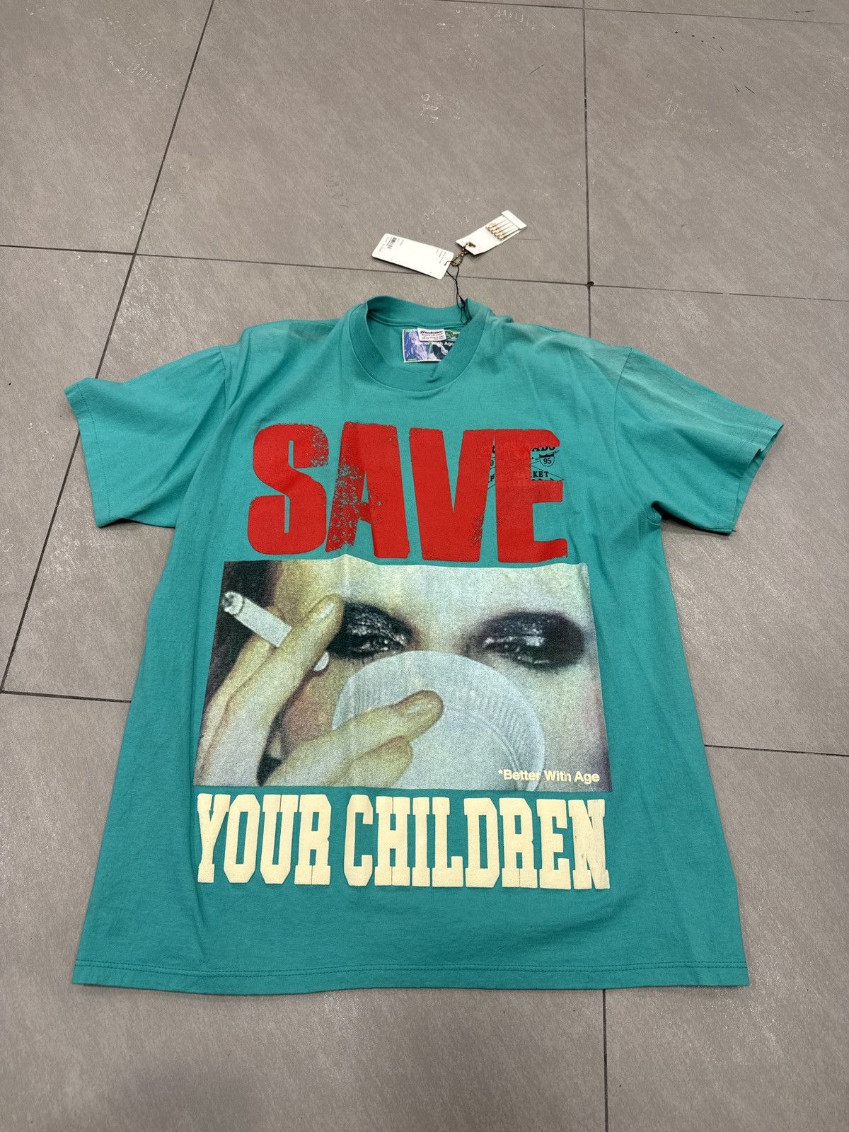 Better With Age BWA Save Your Children T-Shirt Teal Size US XL / EU 56 / 4 - 1 Thumbnail