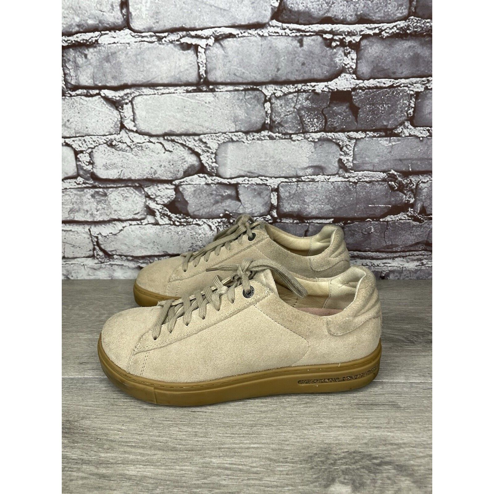 Birkenstock Birkenstock Bend Beige Suede Low Lace Up Sneakers Shoes Wome Size US 6.5 / IT 36.5 - 22 Thumbnail