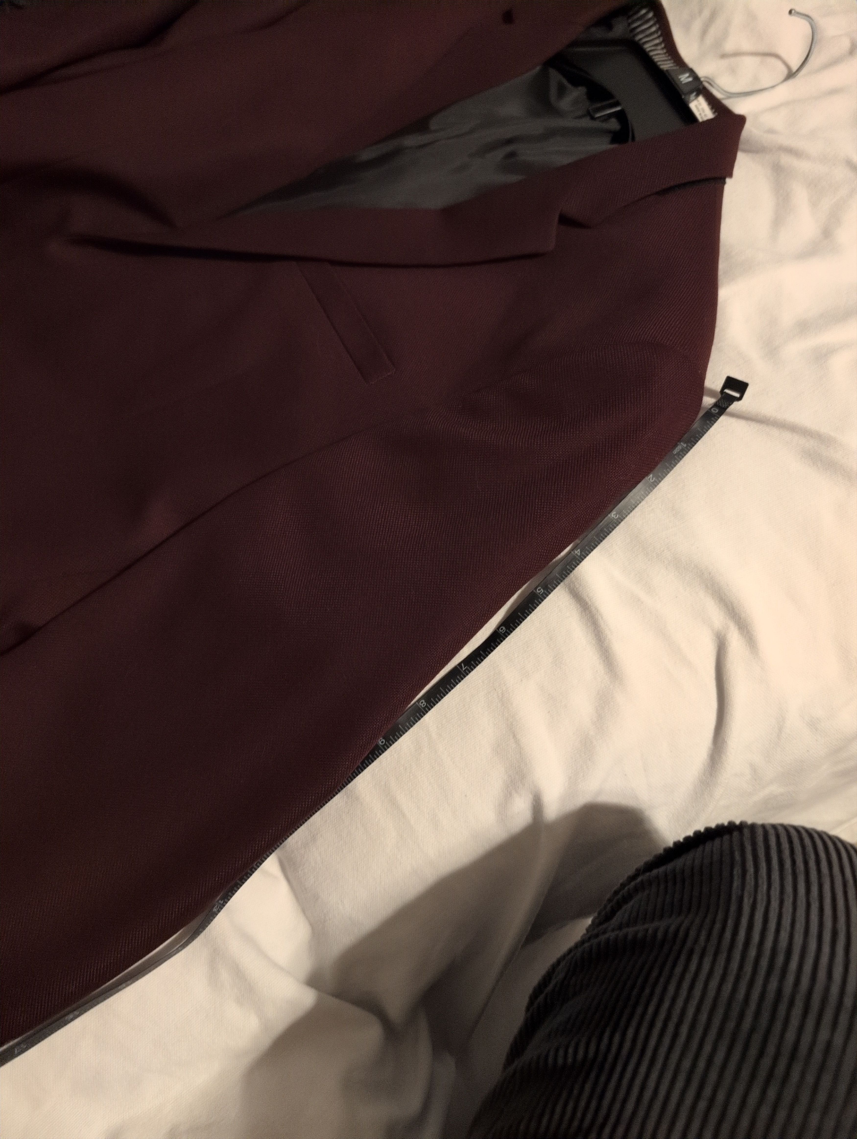 Zara Zara Men's Burgundy Blazer w/ high-IQ Cool Comfort Lining Size 42R - 6 Thumbnail