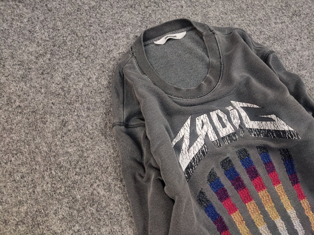 Zadig & Voltaire Zadig & Voltaire Design Logo Crew Check Sweatshirt Size US L / EU 52-54 / 3 - 7 Thumbnail