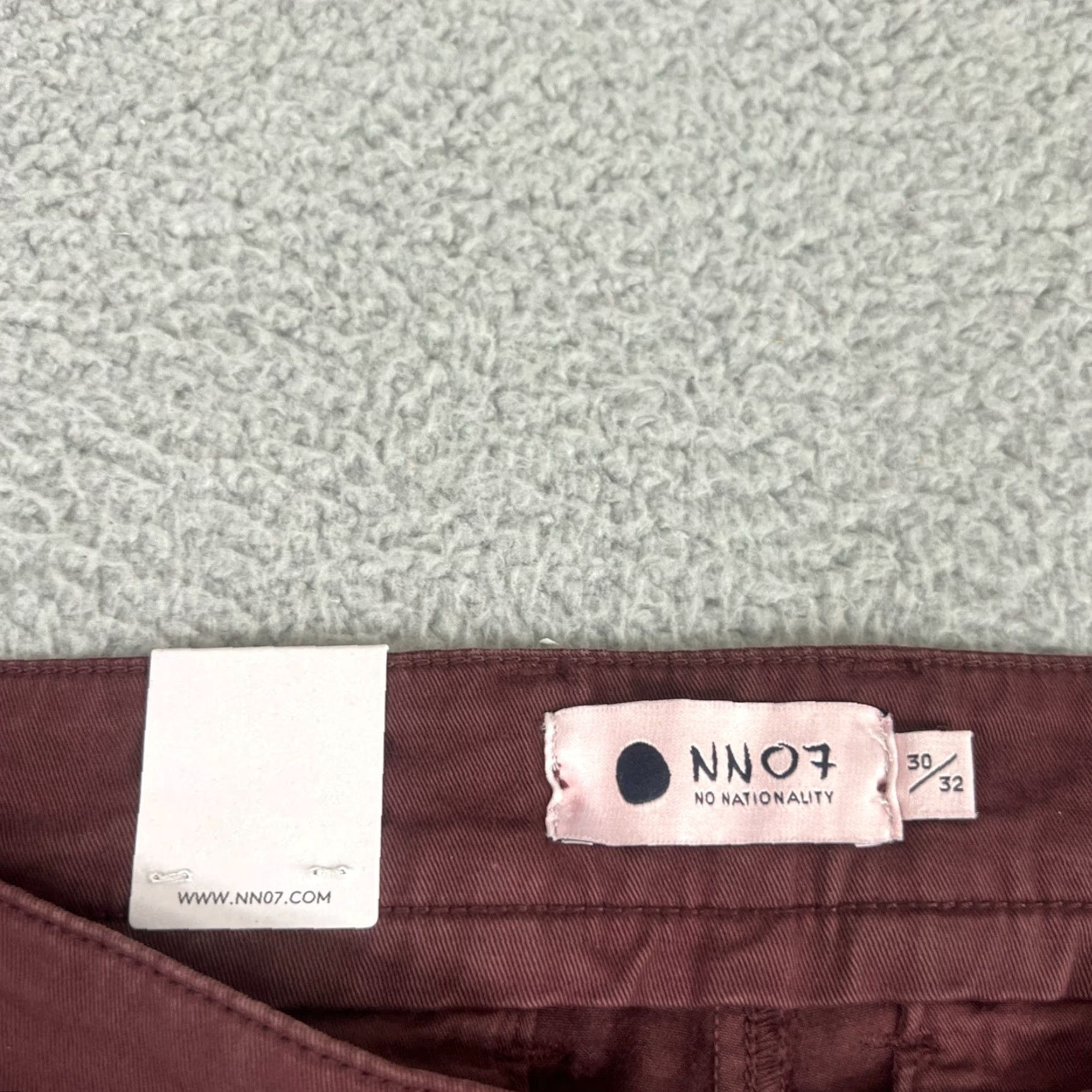 Vintage NNO7 Men's Slim Tapered Chino Pants Size 30 Red Cotton Casual Formal Workwear NWT Size US 30 / EU 46 - 4 Thumbnail