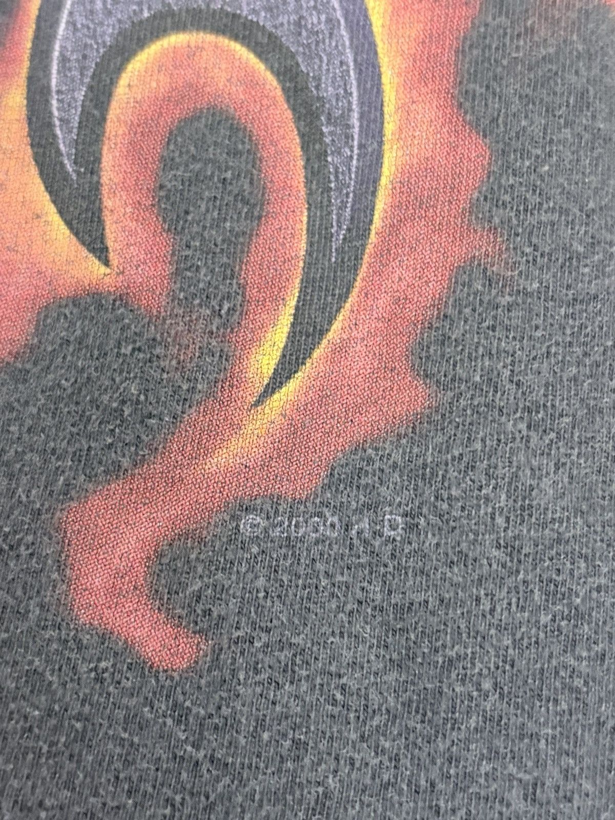 Harley Davidson Harley Davidson Vintage Perfect Fade Purple Flame Eagle Tee Size US XL / EU 56 / 4 - 7 Thumbnail