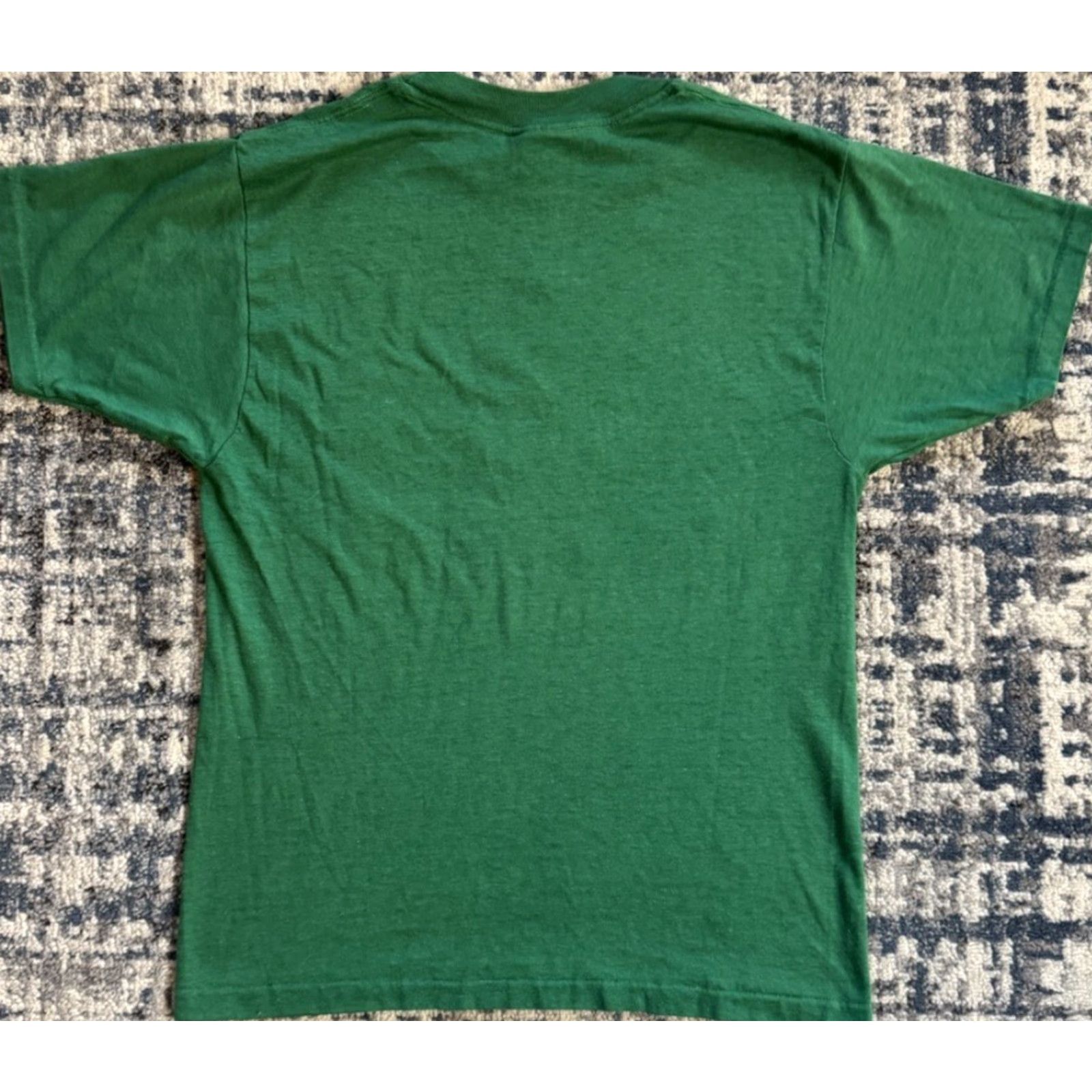 NBA VINTAGE 80s I Hate The Boston Celtics Flock Print T Shirt Sz Medium Lakers NBA Shirt Mens Green 80s Logo Crew Neck Short Sleeve Cotton Polyester Size US M / EU 48-50 / 2 - 8 Thumbnail