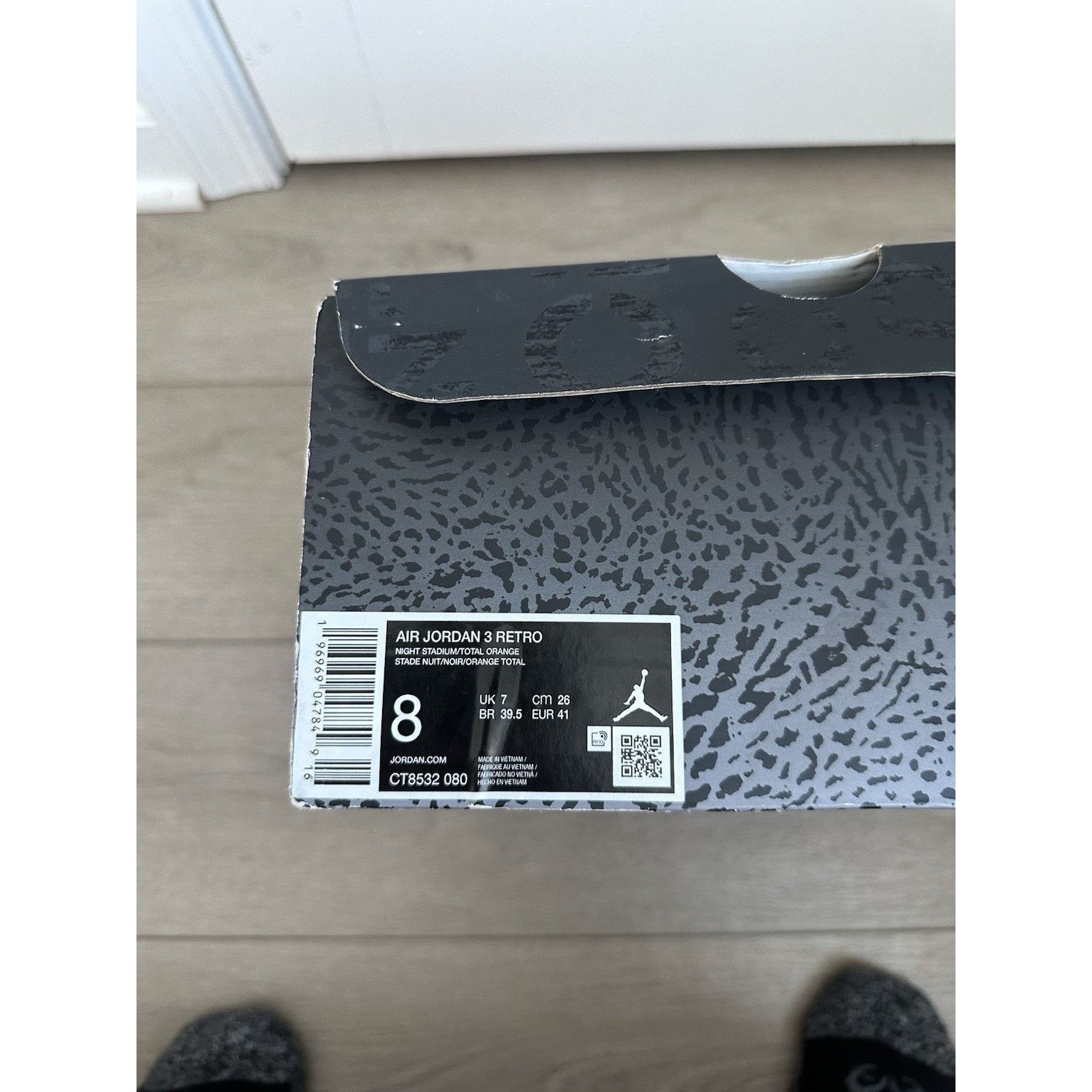 Jordan Brand Air Jordan 3 Retro Fear Pack Men's Sneakers 2023 Size 8 Size US 8 / EU 41 - 7 Thumbnail