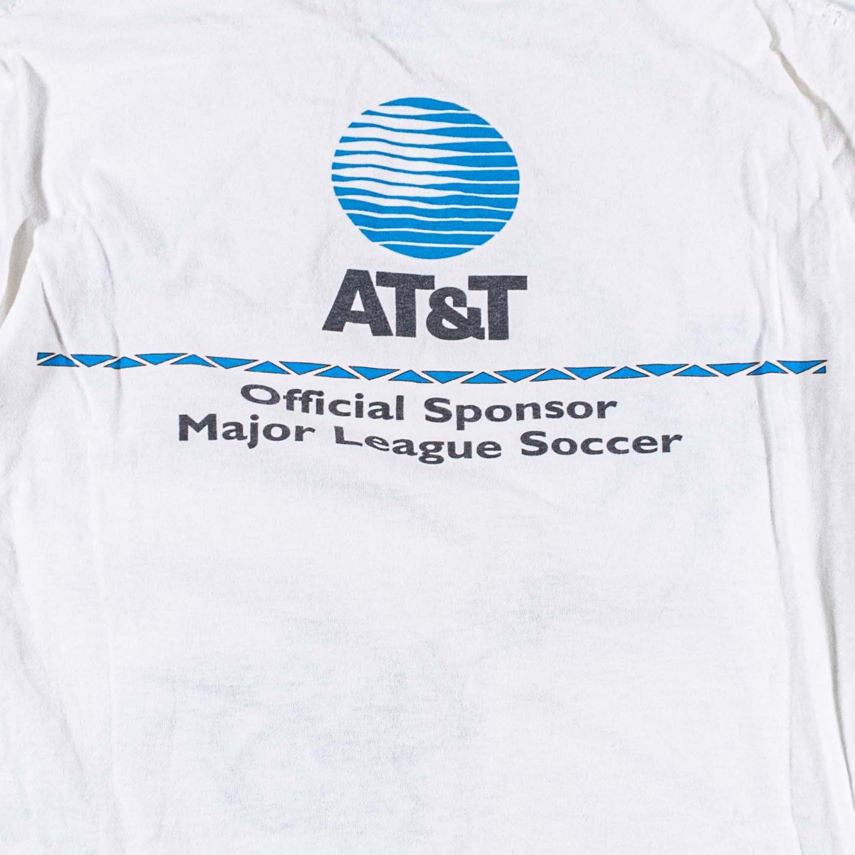 Vintage Vtg 90s Miami Fusion FC Soccer T-Shirt AT&T Promo MLS Rare Size US L / EU 52-54 / 3 - 10 Thumbnail