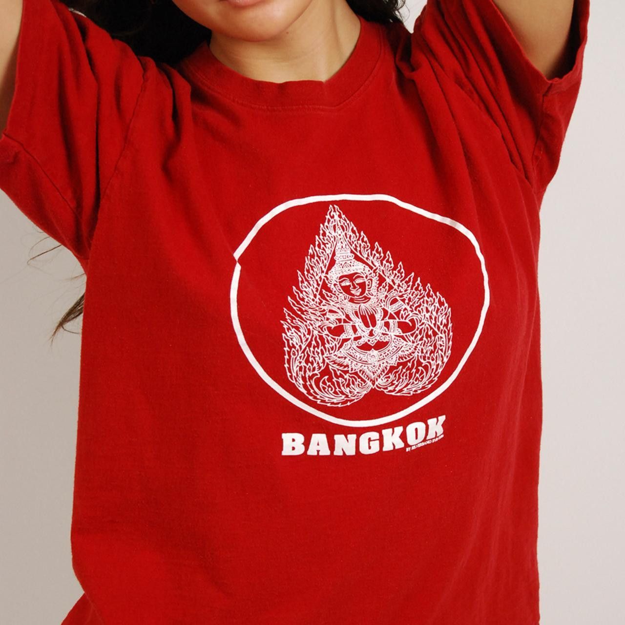 Vintage 90s Buddha T-shirt (M) vintage red bangkok men women medium Size US M / EU 48-50 / 2 - 7 Thumbnail