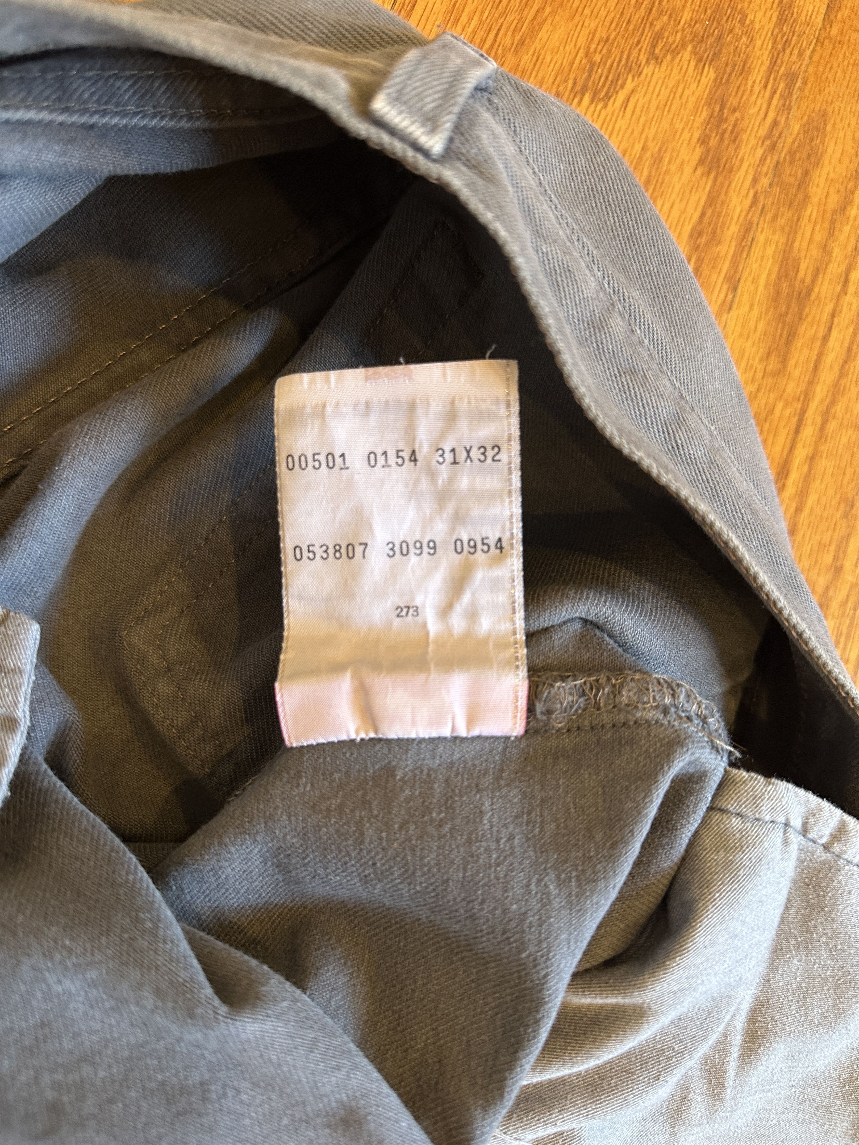 Levi's Vintage Levi's 501 Grey Denim 90s Size US 30 / EU 46 - 6 Thumbnail