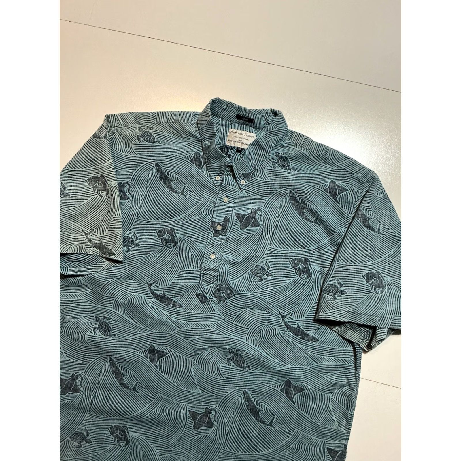 Reyn Spooner VTG Reyn Spooner Dietrich Varez Turtle Shark Fish AOP Hawaiian 1/4 Button Shirt Mens 3XL Multicolor Size US XXL / EU 58 / 5 - 3 Thumbnail