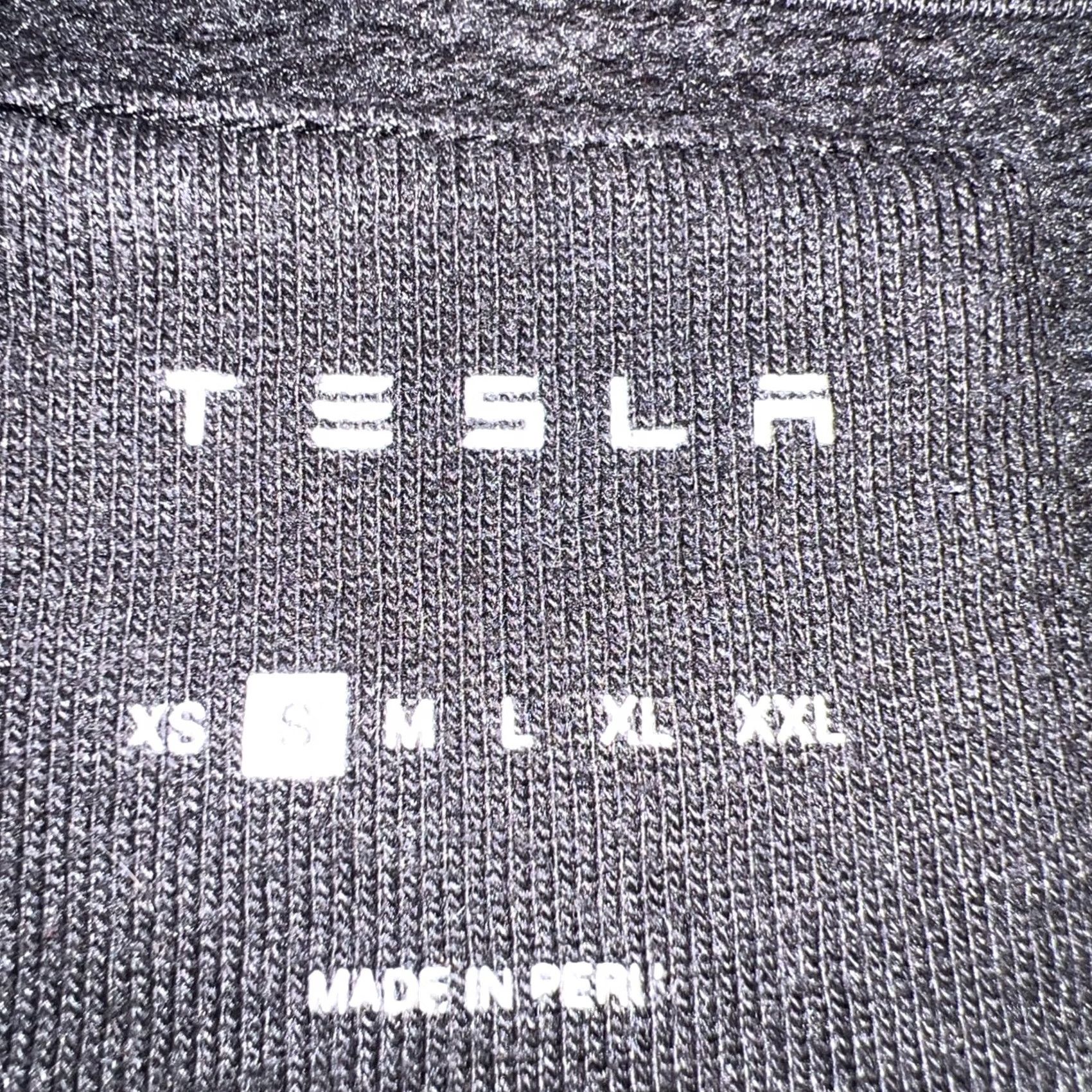 Logo 7 VINTAGE Tesla Small Font Logo Sweatshirt Hoodie Adult Small Black Elon Musk EV Size US S / EU 44-46 / 1 - 7 Thumbnail