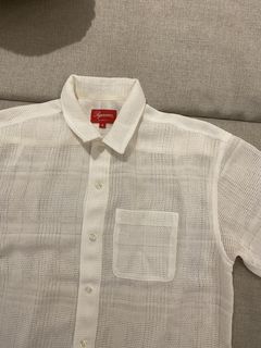 Supreme Striped Button